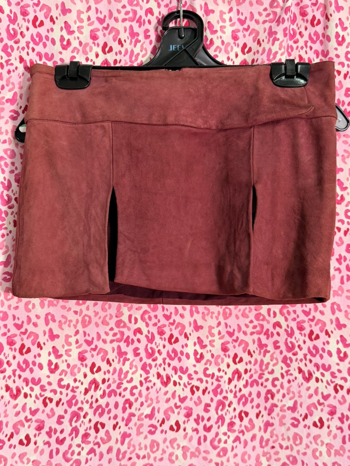 Guizio Guizio Suede Micro Mini Skirt Size 25" / US 0 / IT 36 - 1 Thumbnail
