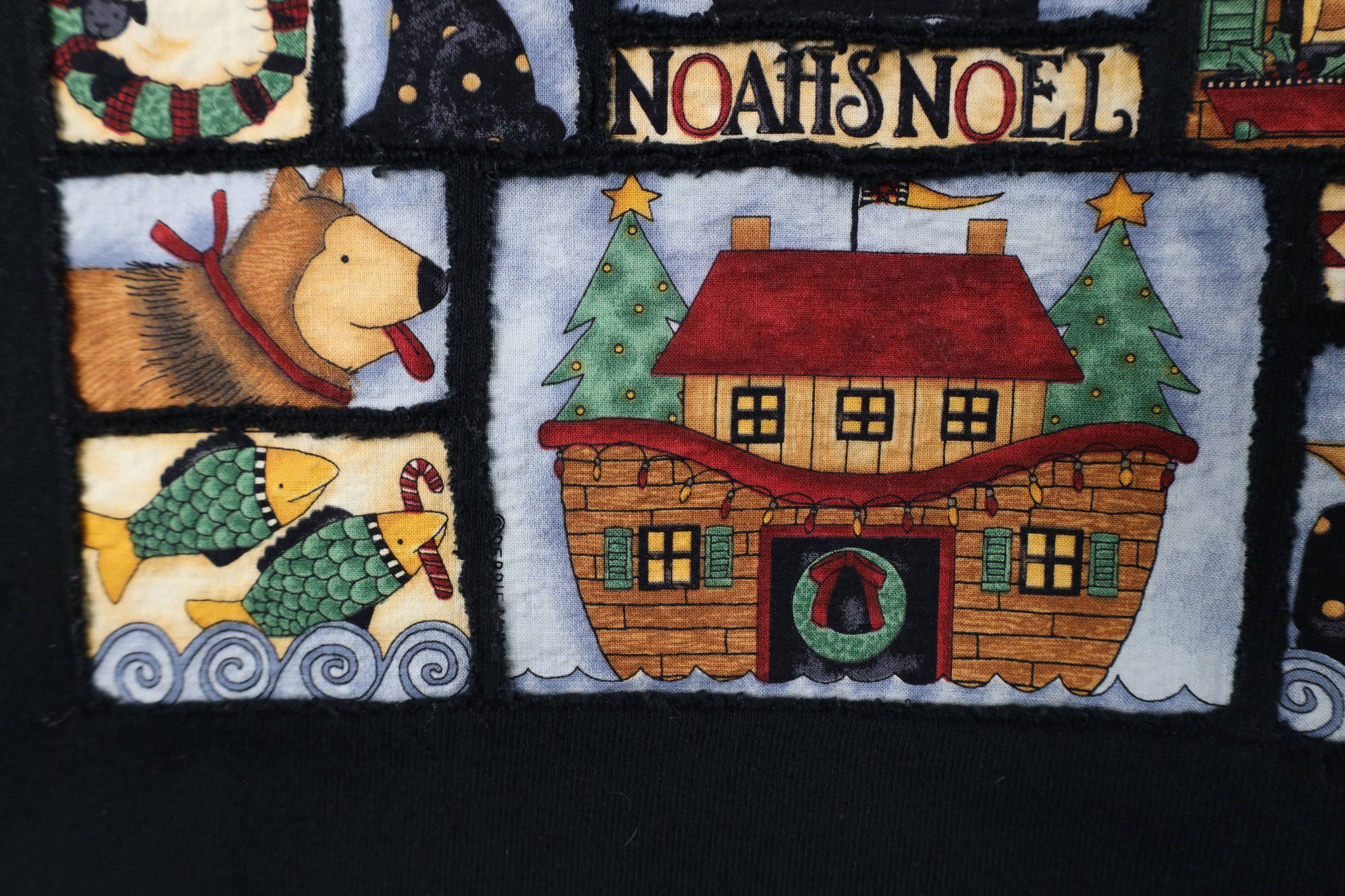 Vintage Vintage 90s Christmas Noahs Ark Crewneck Sweatshirt Size XXL / US 16-18 / IT 52-54 - 7 Thumbnail