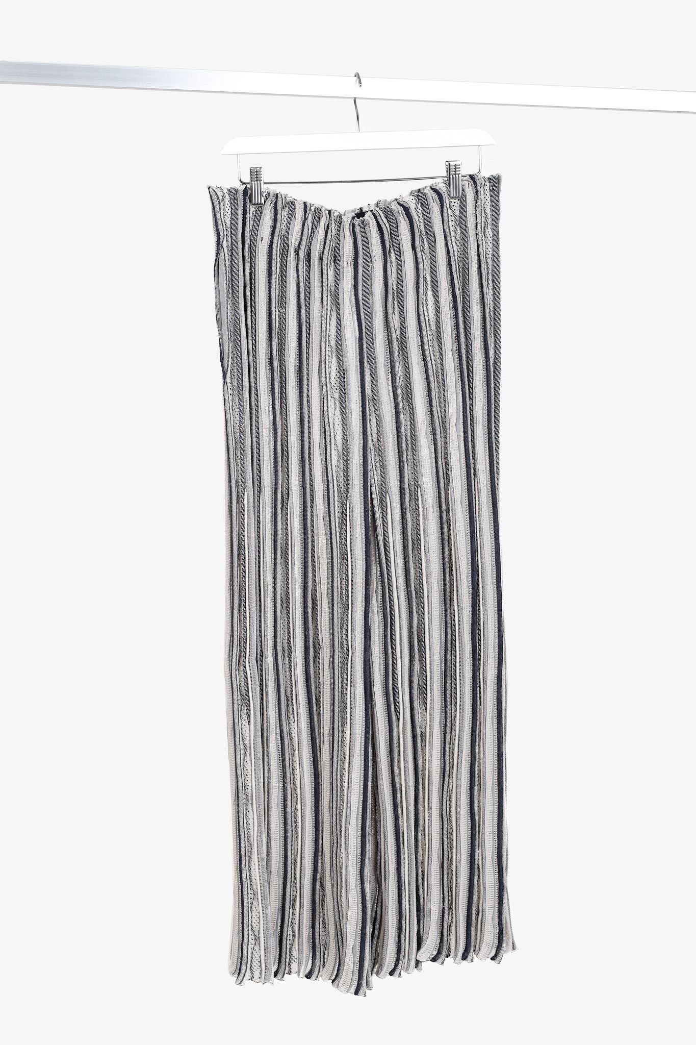Giorgio Armani Giorgio Armani Silk Cashmere Multipattern Stripe Knit Pant Size 32" / US 10 / IT 46 - 2 Thumbnail