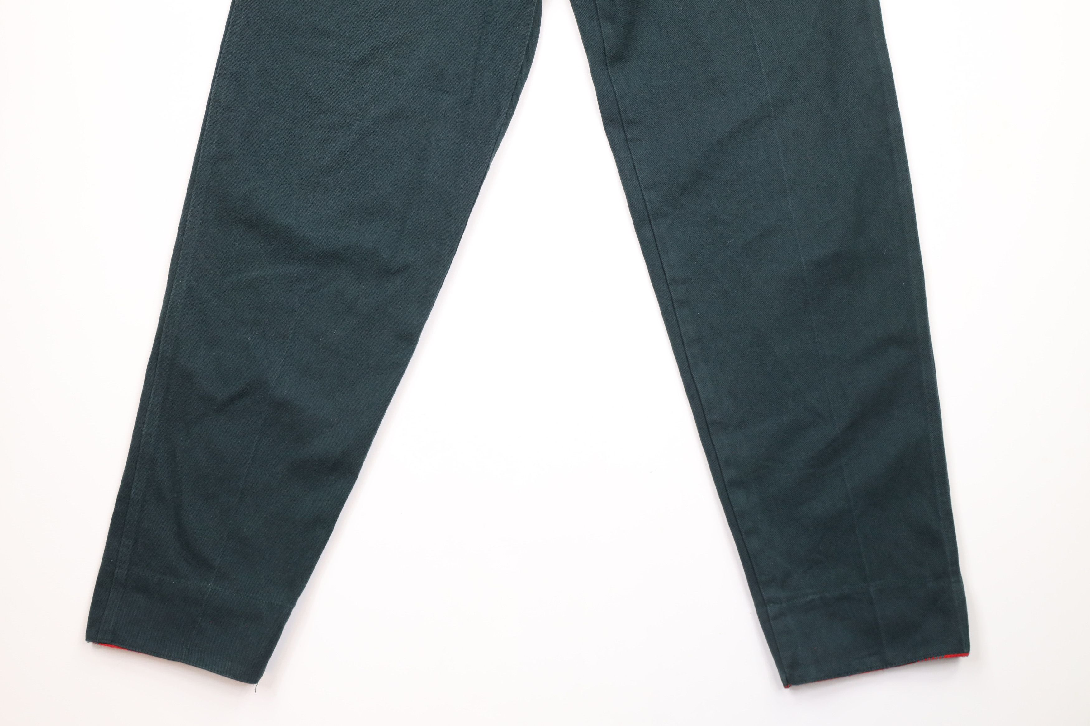 Cross Colours × Vintage Vintage 90s Cross Colours Cuff Pleated Denim Jeans Green Size US 30 / EU 46 - 5 Thumbnail