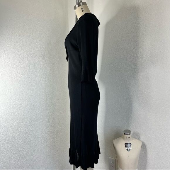 Joseph × Vintage JOSEPH Tricot X Miss Deanna Knit Ruffle V Neck Dress Size M / US 6-8 / IT 42-44 - 5 Thumbnail