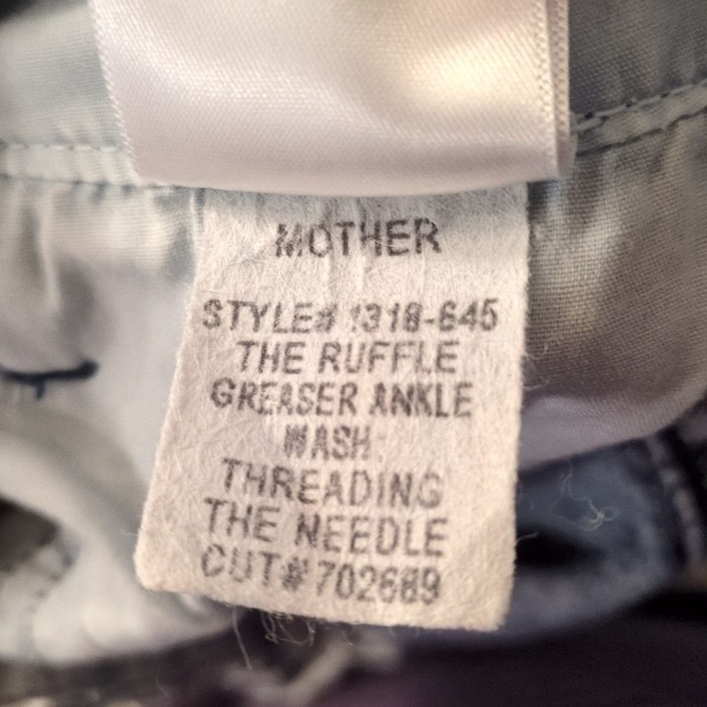 MOTHER MOTHER The Ruffle Greaser Ankle Jeans Size 27 Size 27" / US 4 / IT 40 - 11 Thumbnail