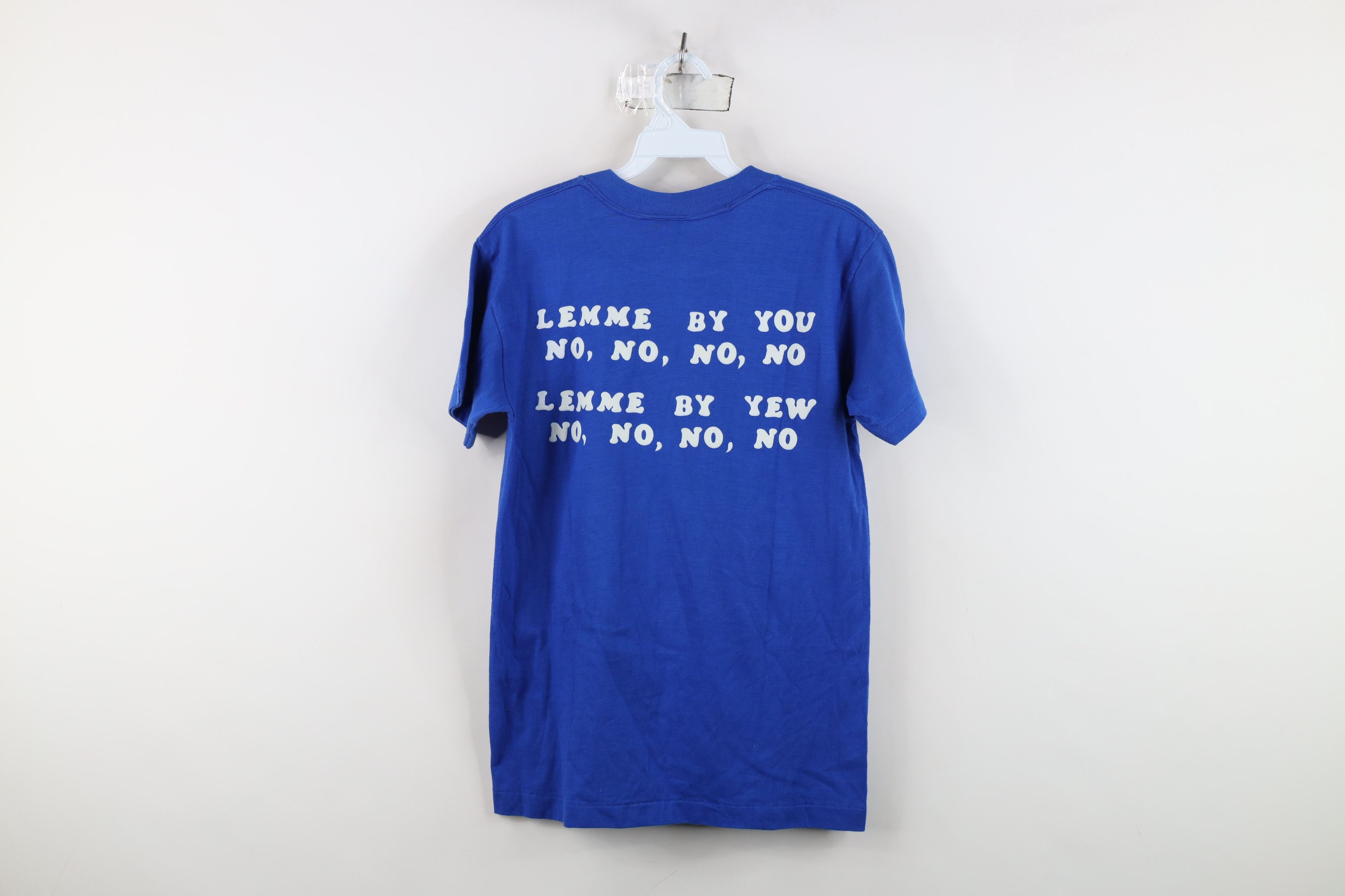 Vintage Vintage 70s Let Me Buy You Lemme Bayou T-Shirt Blue USA Size M / US 6-8 / IT 42-44 - 12 Thumbnail