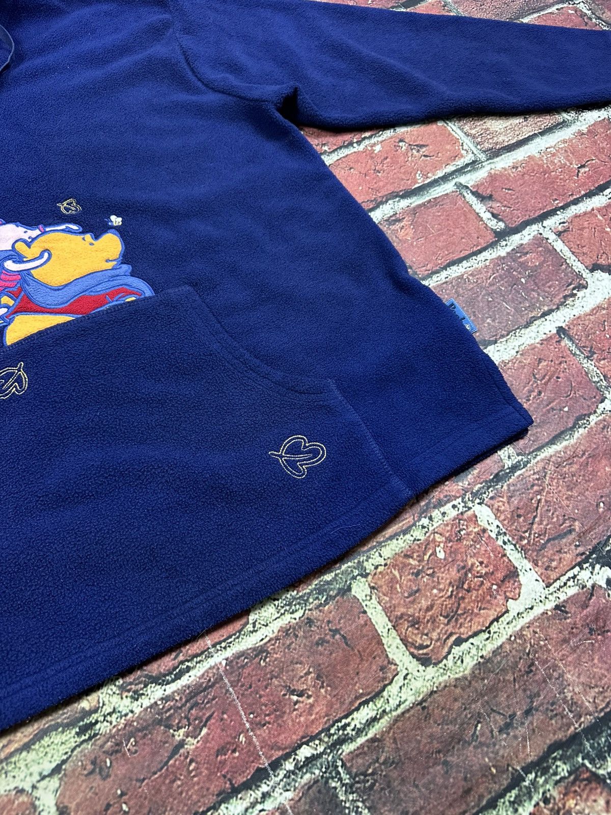 Disney Vintage Disney Fleece Hoodie Sweatshirt Winnie Pooh Piglet Size L / US 10 / IT 46 - 7 Thumbnail