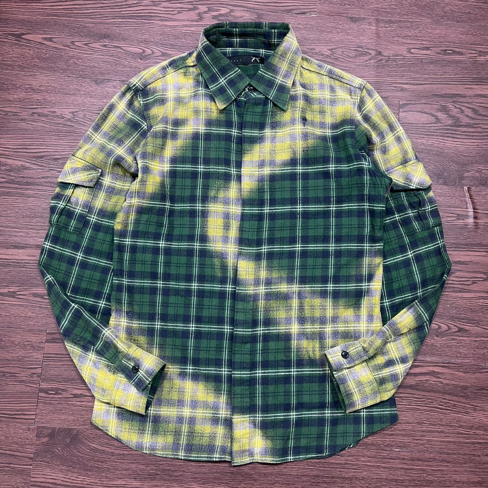 image of Roar x Roarguns Bleached Flannel, Men's (Size Medium)