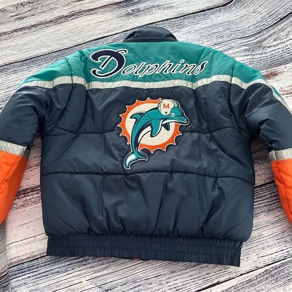 Pro Player Vintage NFL Dolphins “Pro Player” 90’s Puffer Team Reversibl Size US M / EU 48-50 / 2 - 2 Thumbnail