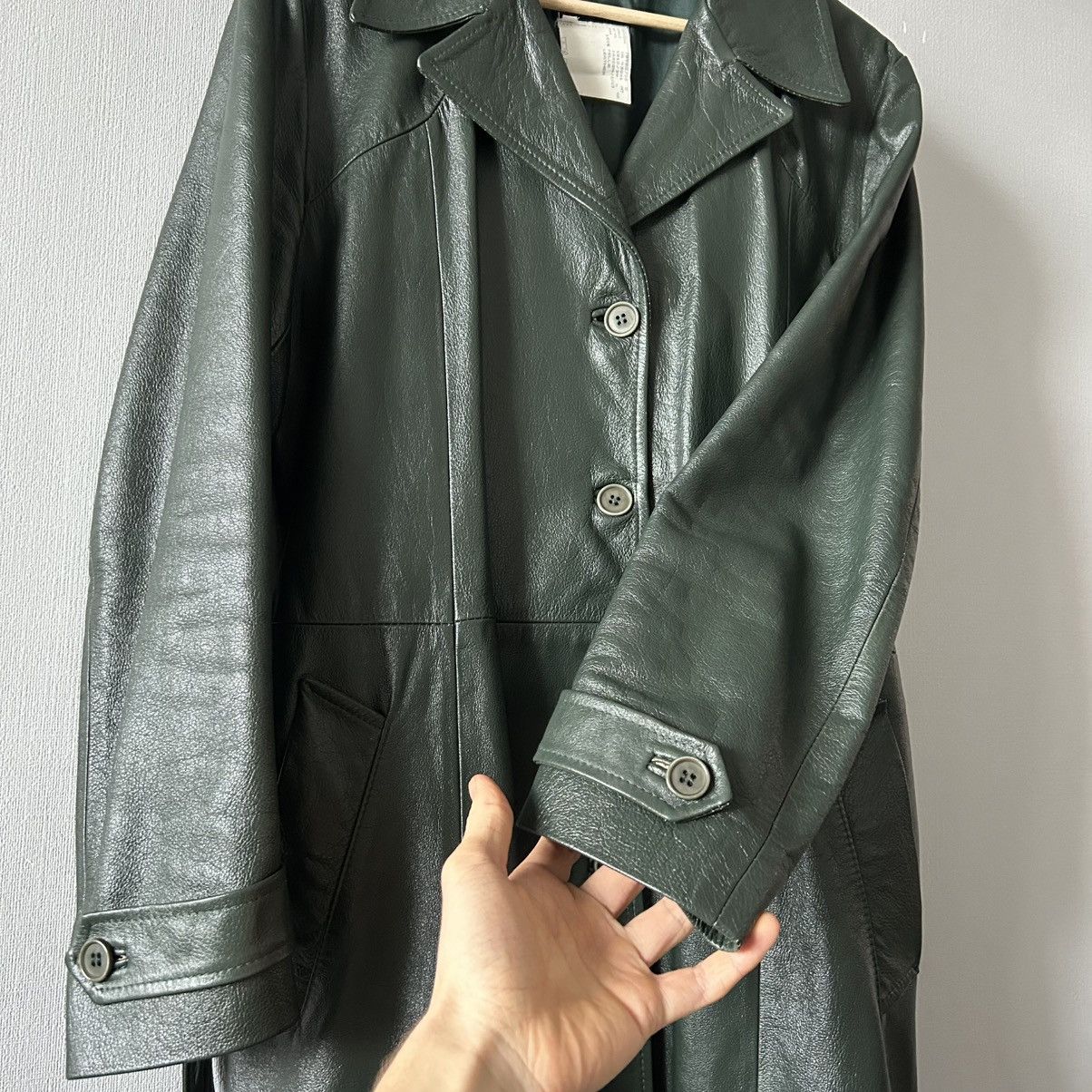 Alexander McQueen Alexander McQueen AW1997 Jungle Runway Leather Coat Maxim Size US M / EU 48-50 / 2 - 9 Thumbnail