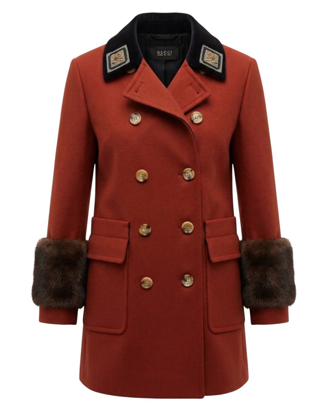 Gucci F/W 2015 RUNWAY MINK FUR/ WOOL NAPOLEON HUSSAR COAT Size M / US 6-8 / IT 42-44 - 2 Thumbnail
