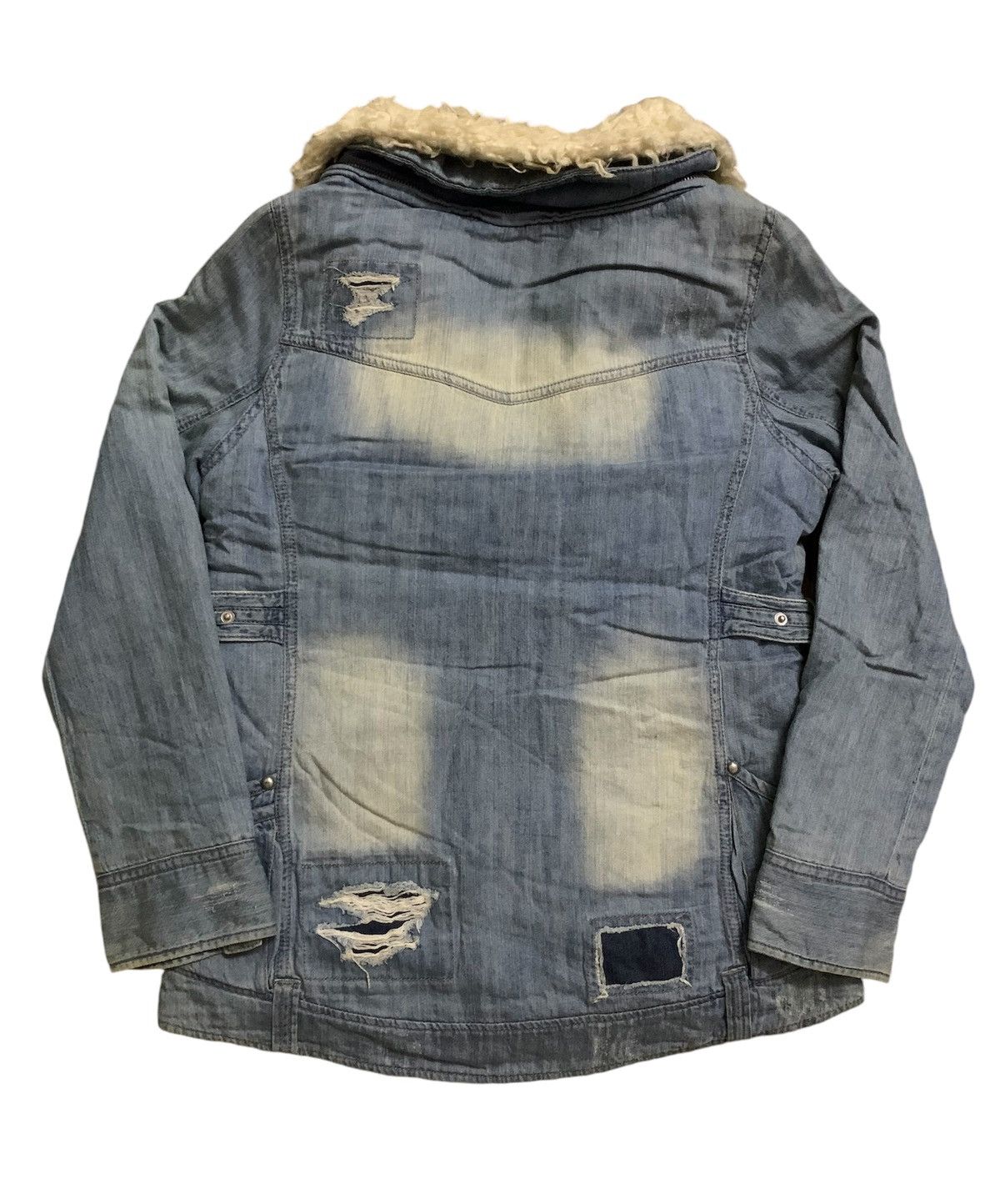 Hysteric Glamour 💥Japanese Backs Satisfaction Denim Fur Jacket Size S / US 4 / IT 40 - 3 Thumbnail