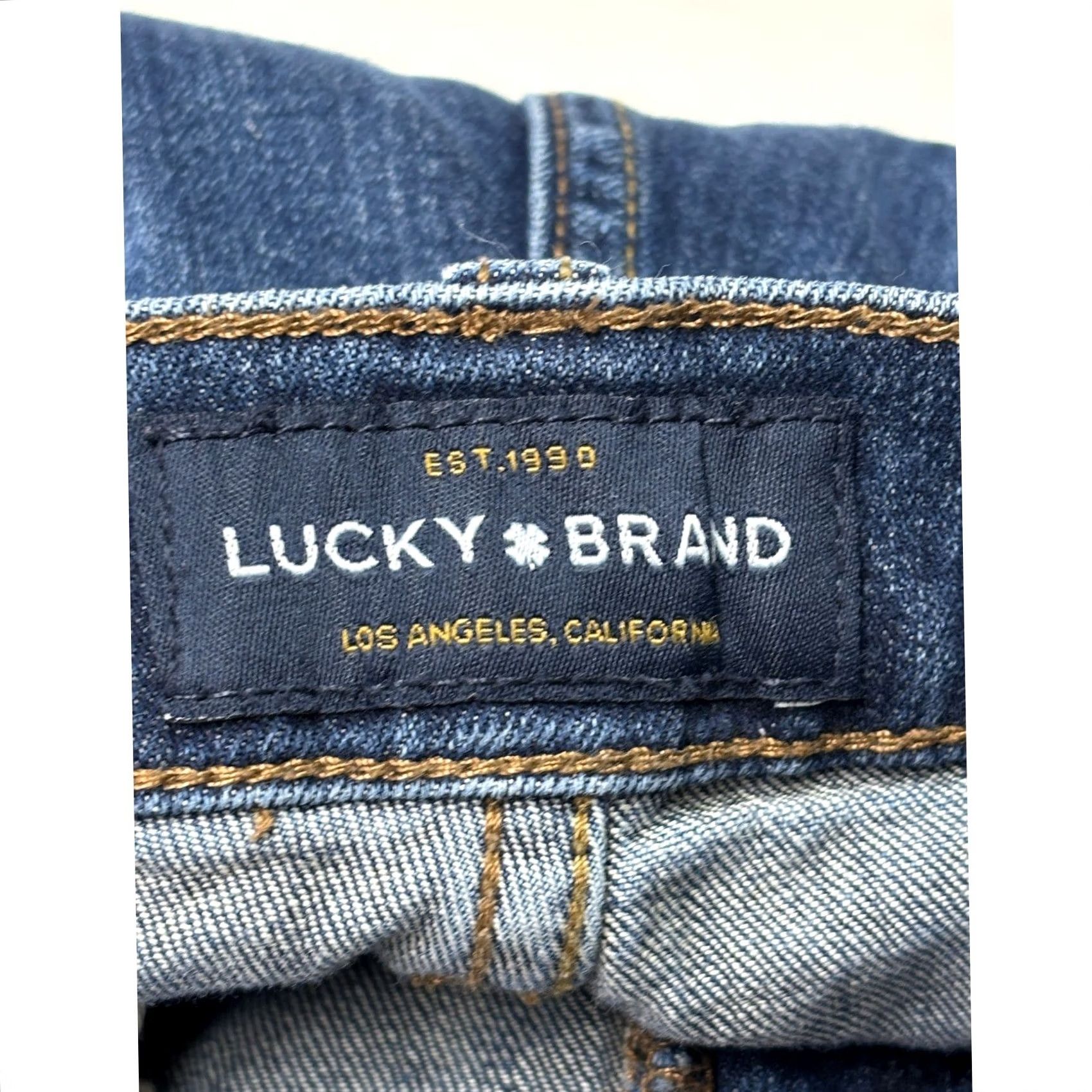 Lucky Brand Lucky Brand 410 Athletic Slim Jeans Mens Blue Denim 29x27 Medium Wash Stretch Size US 29 - 5 Thumbnail