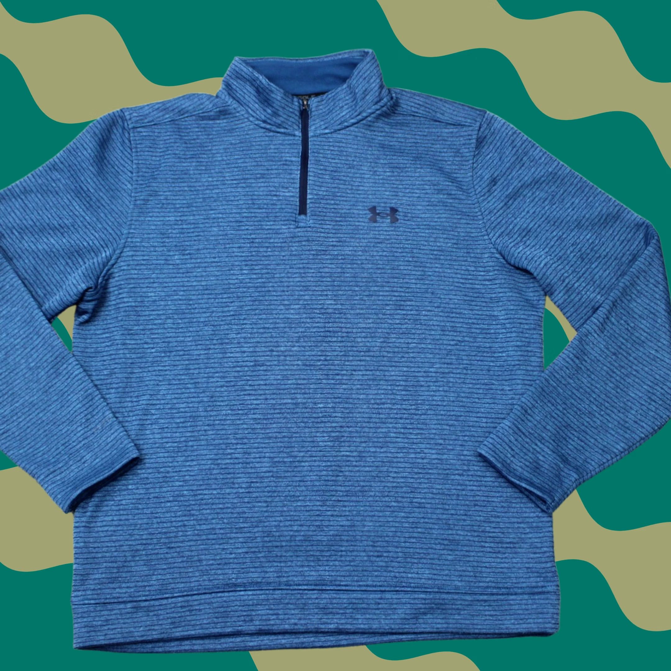Under Armour Under Armour Golf Sweatshirt Mens Large Blue UA Storm 1/4 Zip L/S Pullover Storm Rugged Comfort Regular Fit Fleece Sweatshirt Size US L / EU 52-54 / 3 - 1 Thumbnail