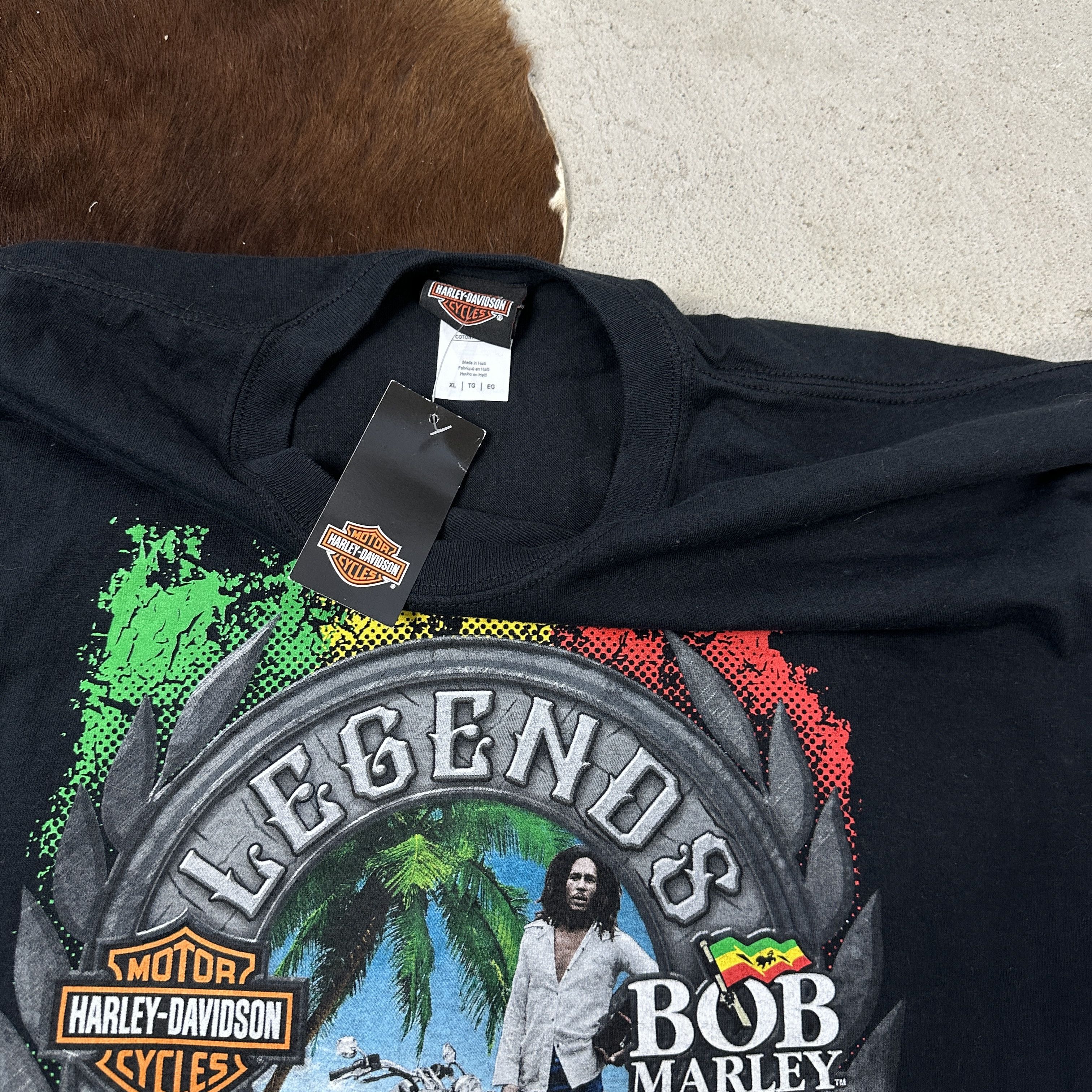 Harley Davidson × Vintage Harley-Davidson x Bob Marley T-shirt Size US XL / EU 56 / 4 - 3 Thumbnail