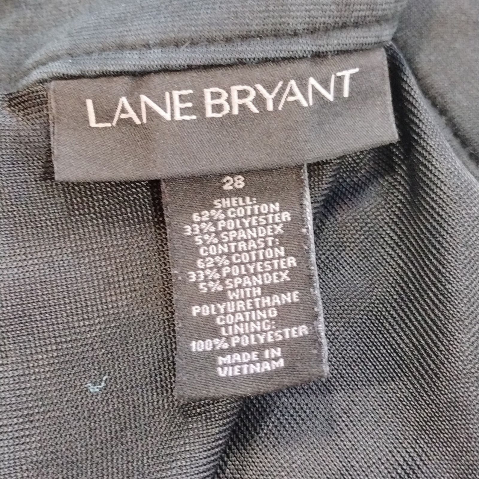 Other Lane Bryant Black Retro Business Stretchy Plus Size Skirt Size 28" / US 6 / IT 42 - 7 Thumbnail