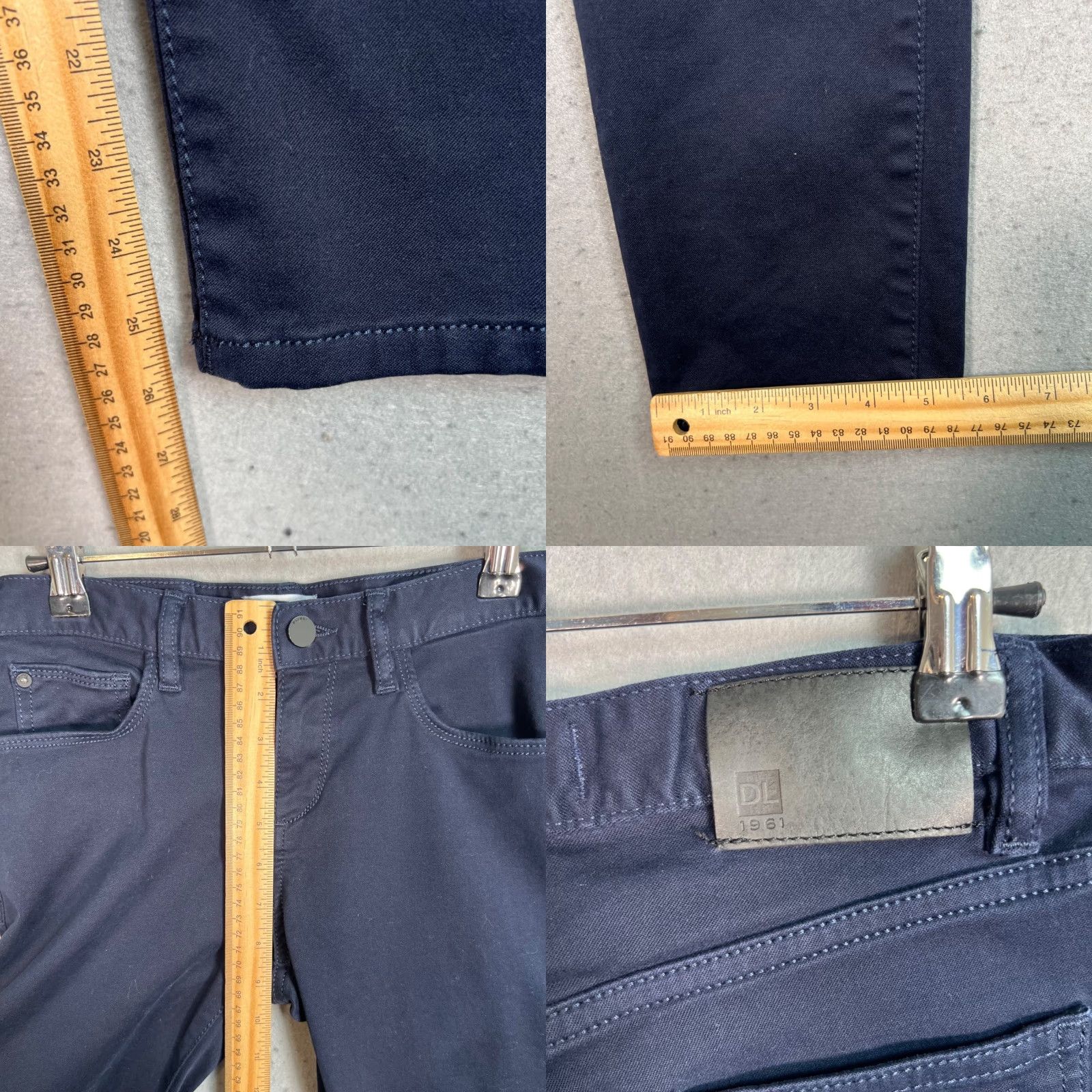 DL1961 VINTAGE DL1961 Women’s Jeans Slim Fit Dark Wash Chino Size 12 Blue Retro Size 34" / US 12 / IT 48 - 8 Thumbnail
