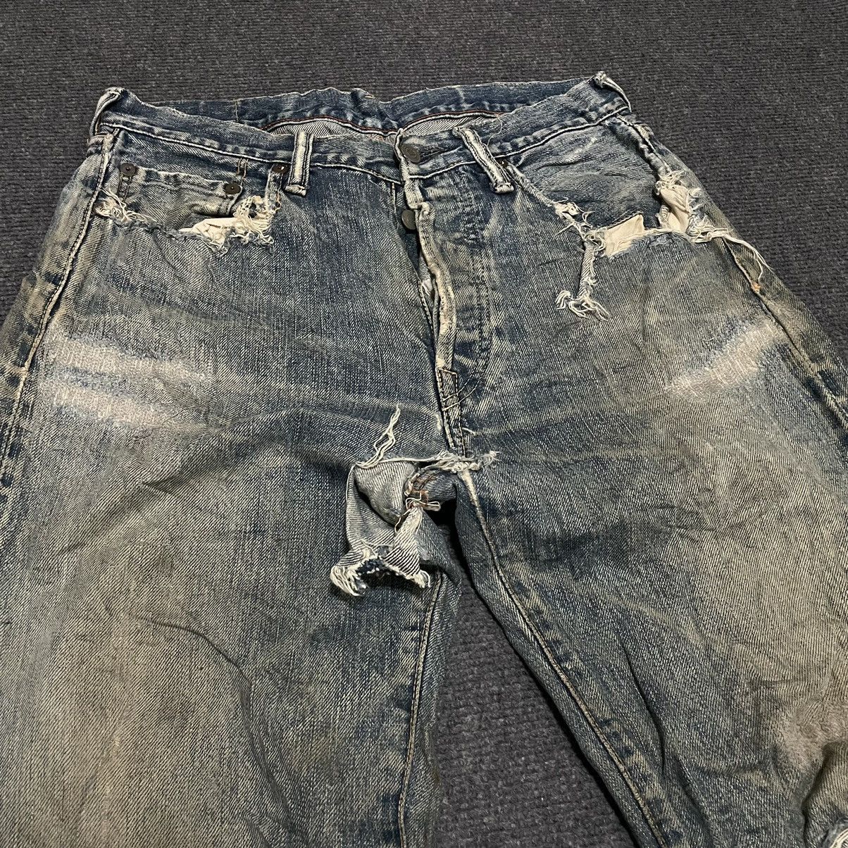 45rpm × Japanese Brand 45 Rpm Selvedge Buttonfly Distressed Jeans Hysterics LGB Size US 30 / EU 46 - 5 Thumbnail