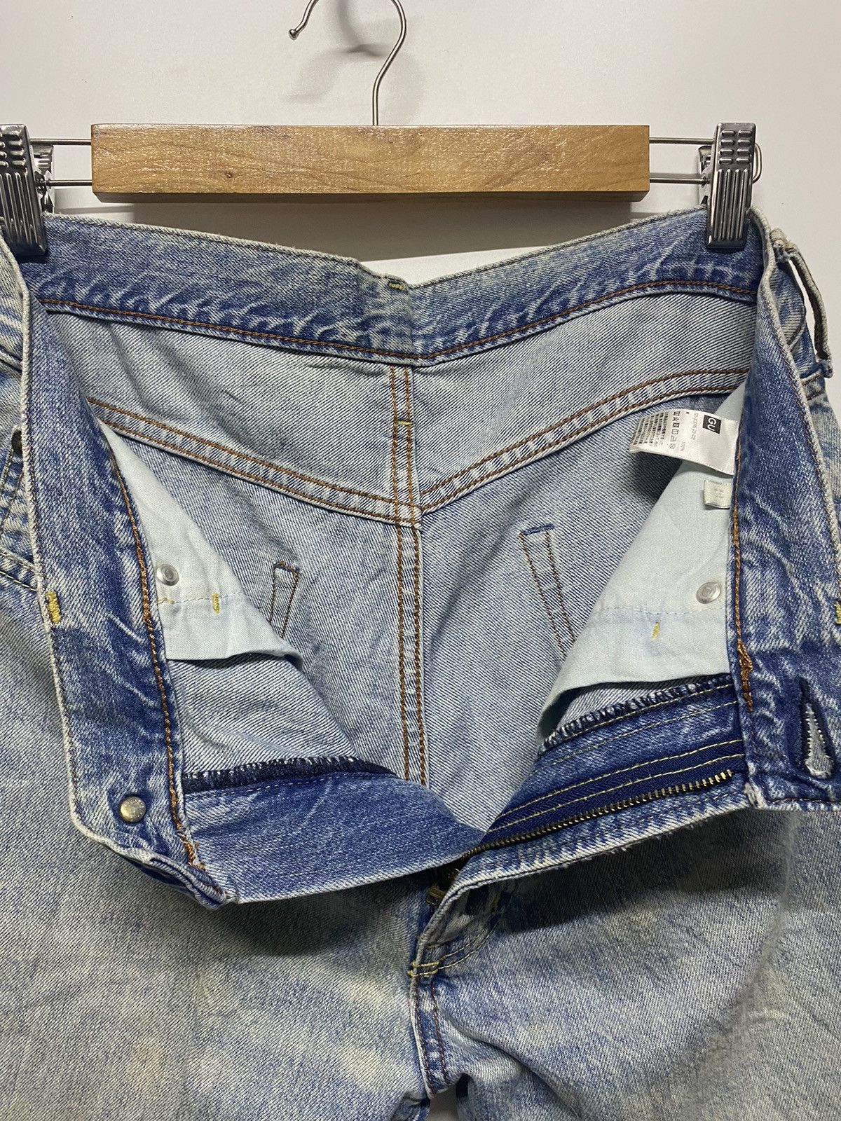 GU × If Six Was Nine GU Japan Distressed Goth Punk Denim Jeans Size US 30 / EU 46 - 10 Thumbnail