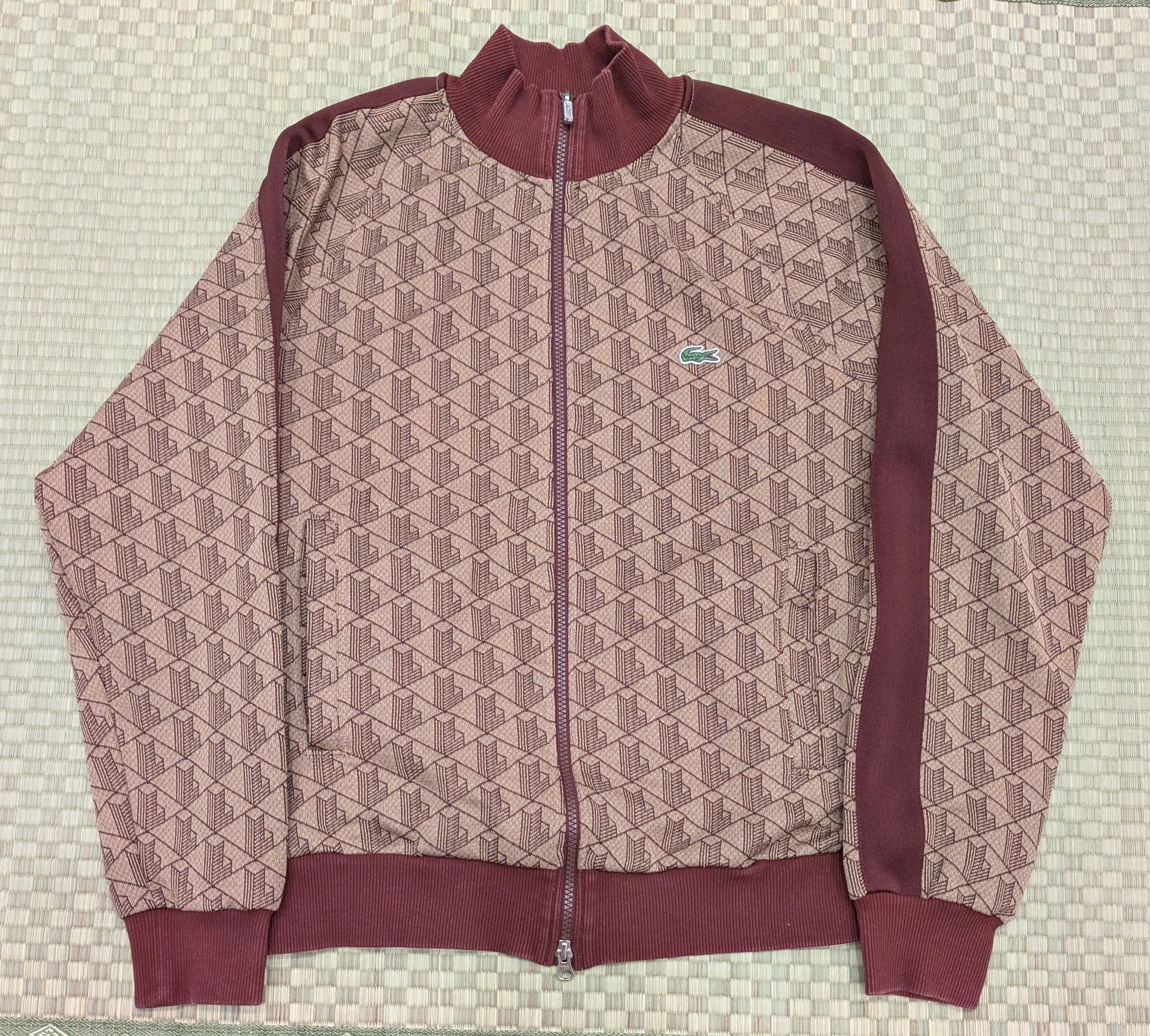 Lacoste Lacoste Live Monogram Zip Up Sweatshirt Made in Portugal Size US L / EU 52-54 / 3 - 1 Thumbnail