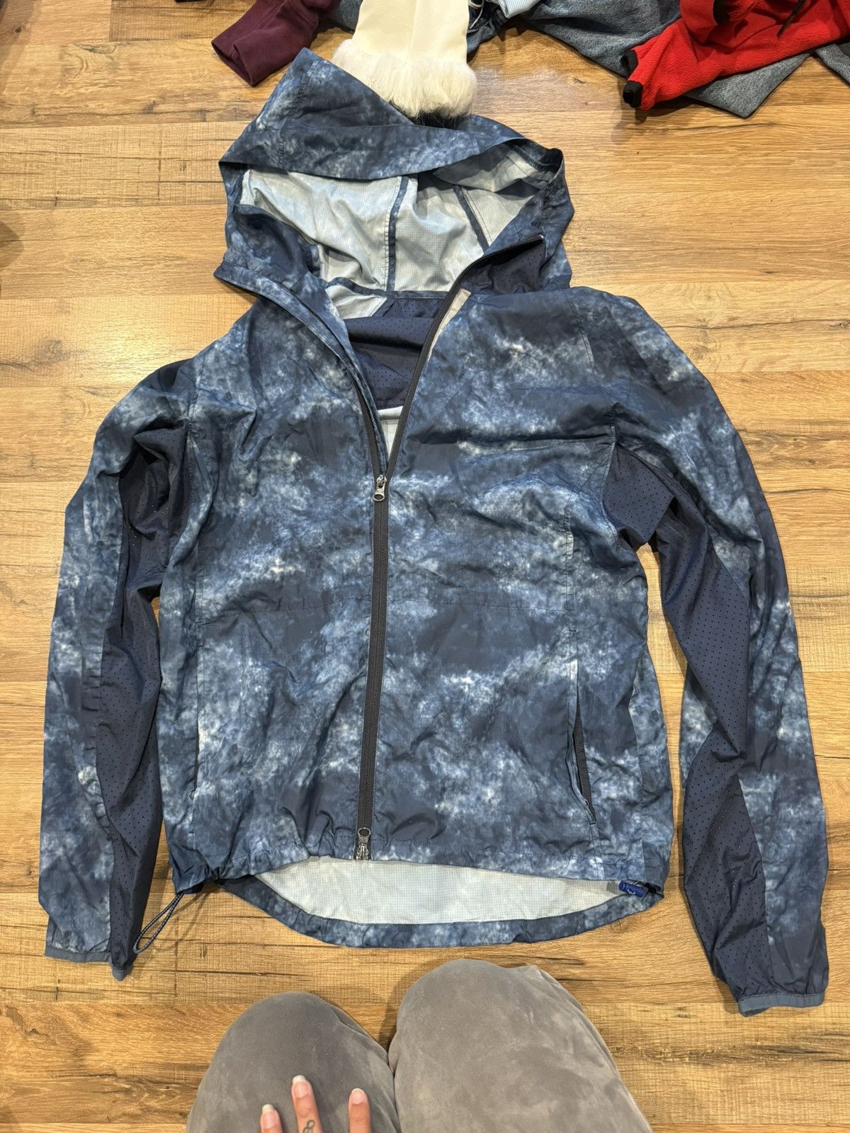 Mossimo Blue Windbreaker Jacket Size US S / EU 44-46 / 1 - 1 Thumbnail