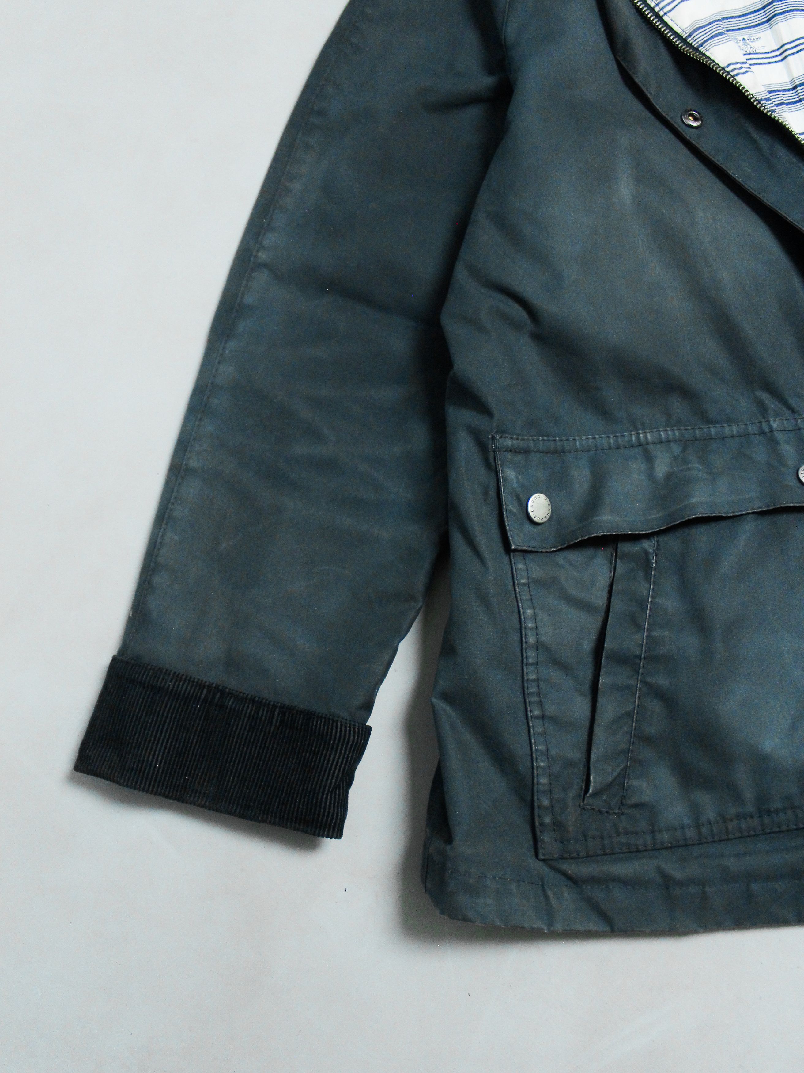 Barbour BARBOUR RIEF WAXED JACKET WOMENS BLUE WAX L Size XL / US 12-14 / IT 48-50 - 9 Thumbnail