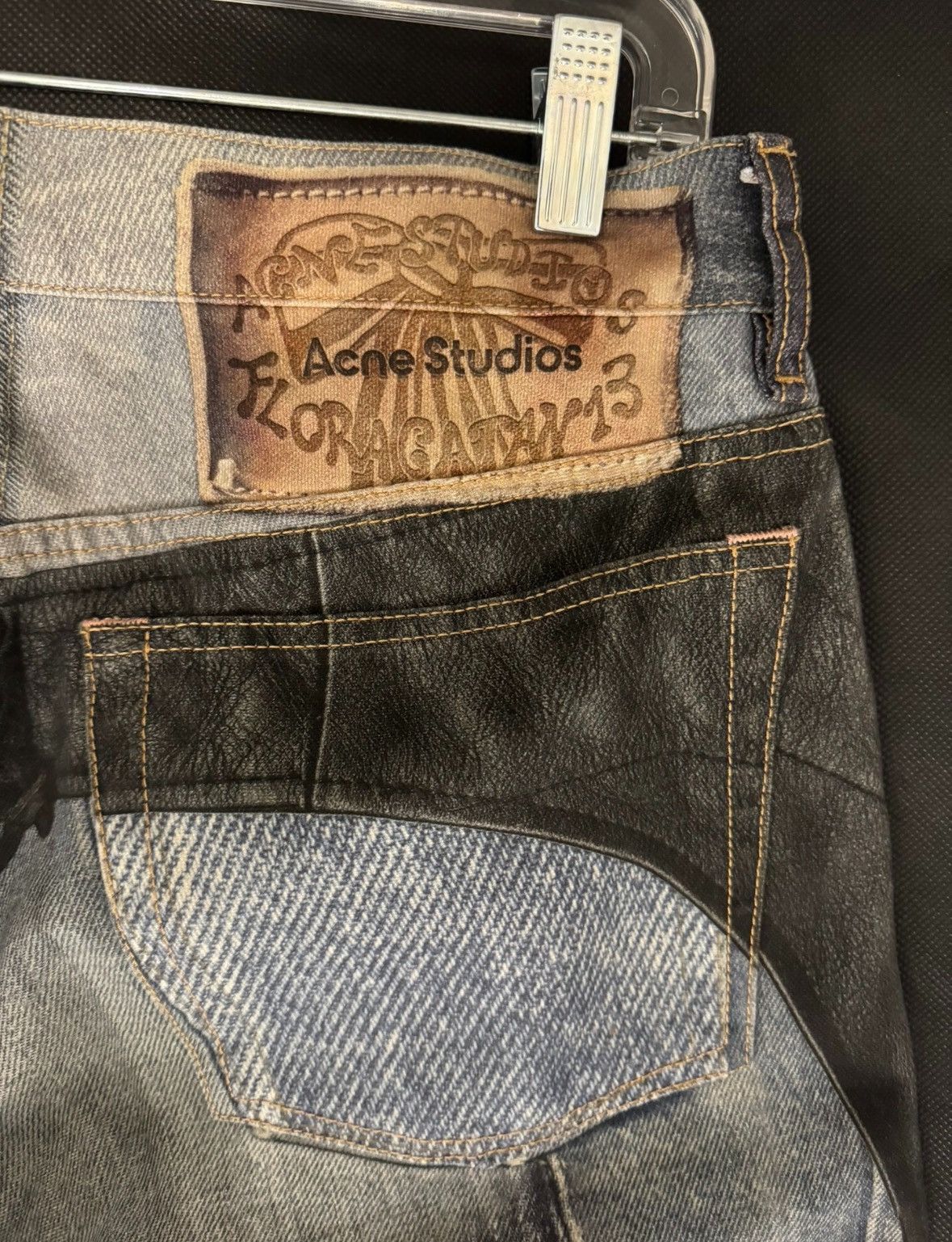 Acne Studios Acne Studios 3D printed jeans 2411-Nextarrow Size US 34 / EU 50 - 4 Thumbnail