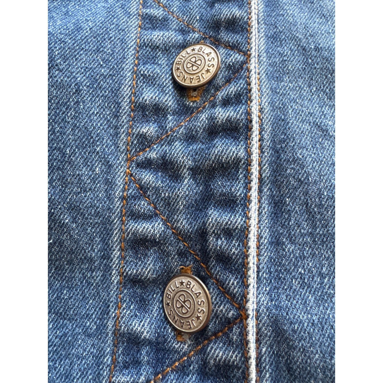 Vintage Vintage Bill Bass jean blue denim vest 1X Size XL / US 12-14 / IT 48-50 - 7 Thumbnail