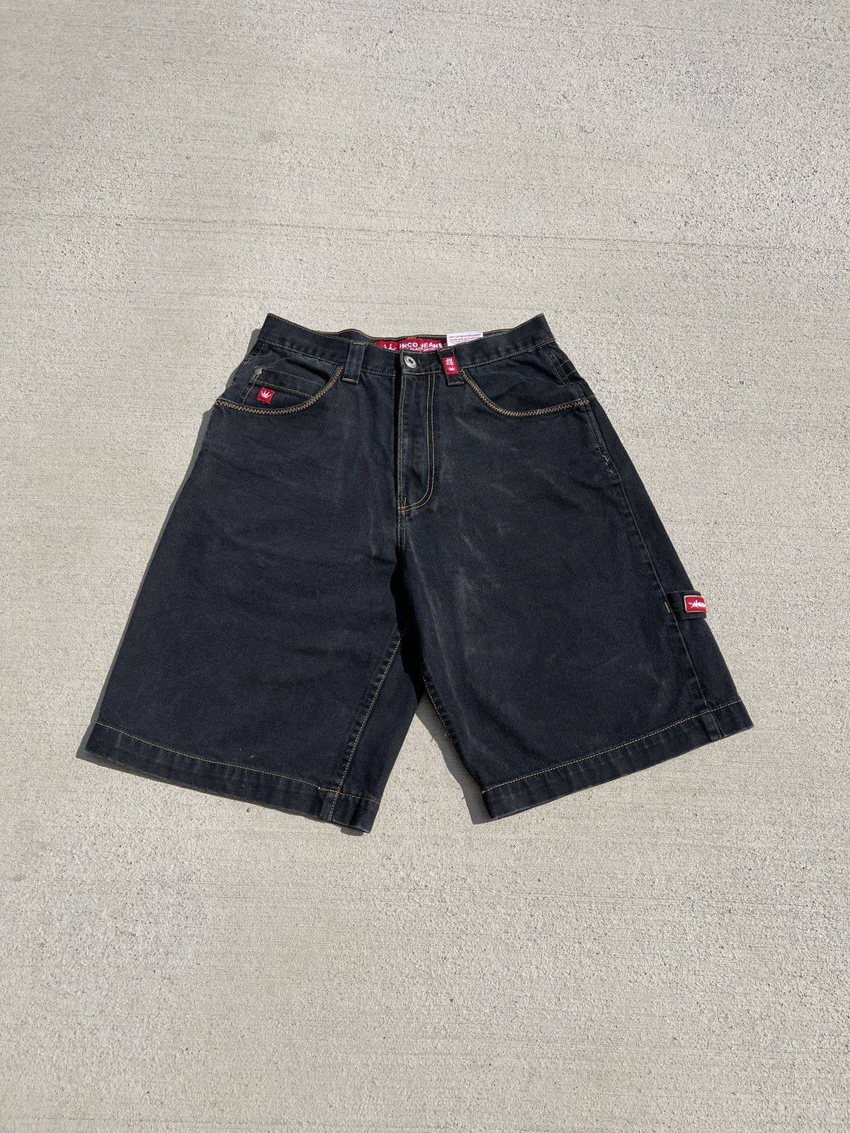 JNCO × Vintage vintage Jnco Flaming Skull Shorts Size US 31 - 2 Thumbnail