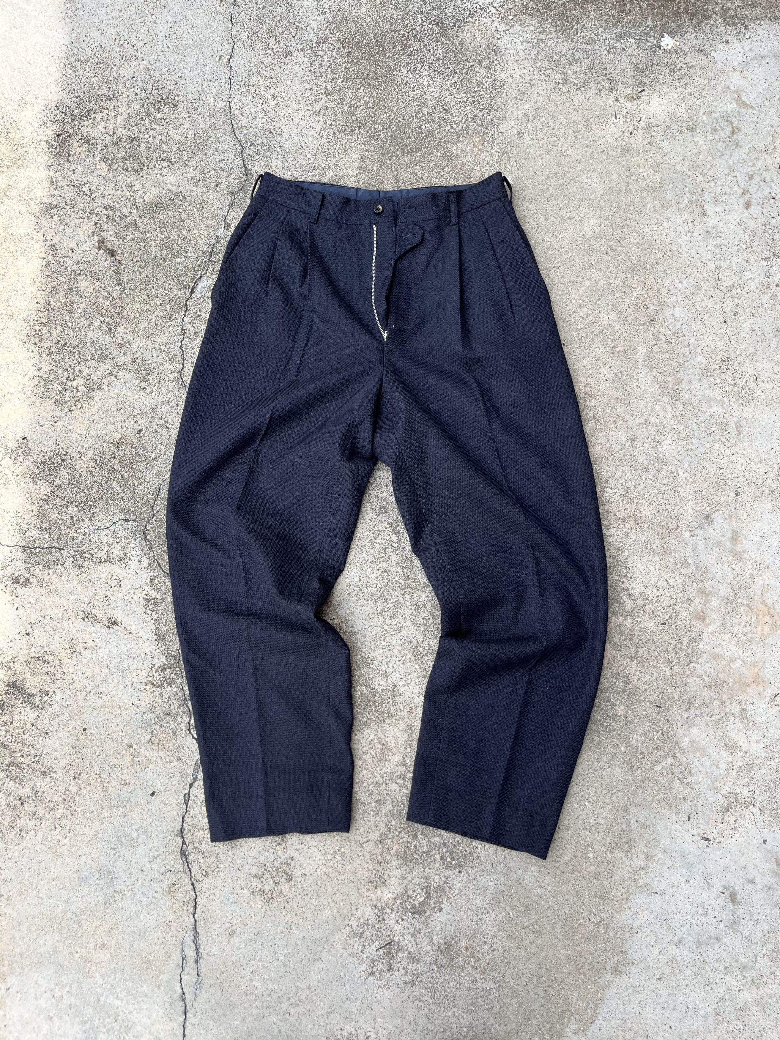 Comme des Garcons × Comme des Garcons Homme Plus × Vintage AW91 Comme Des Garcons Gabardine Wool Pants Size US 30 / EU 46 - 8 Thumbnail