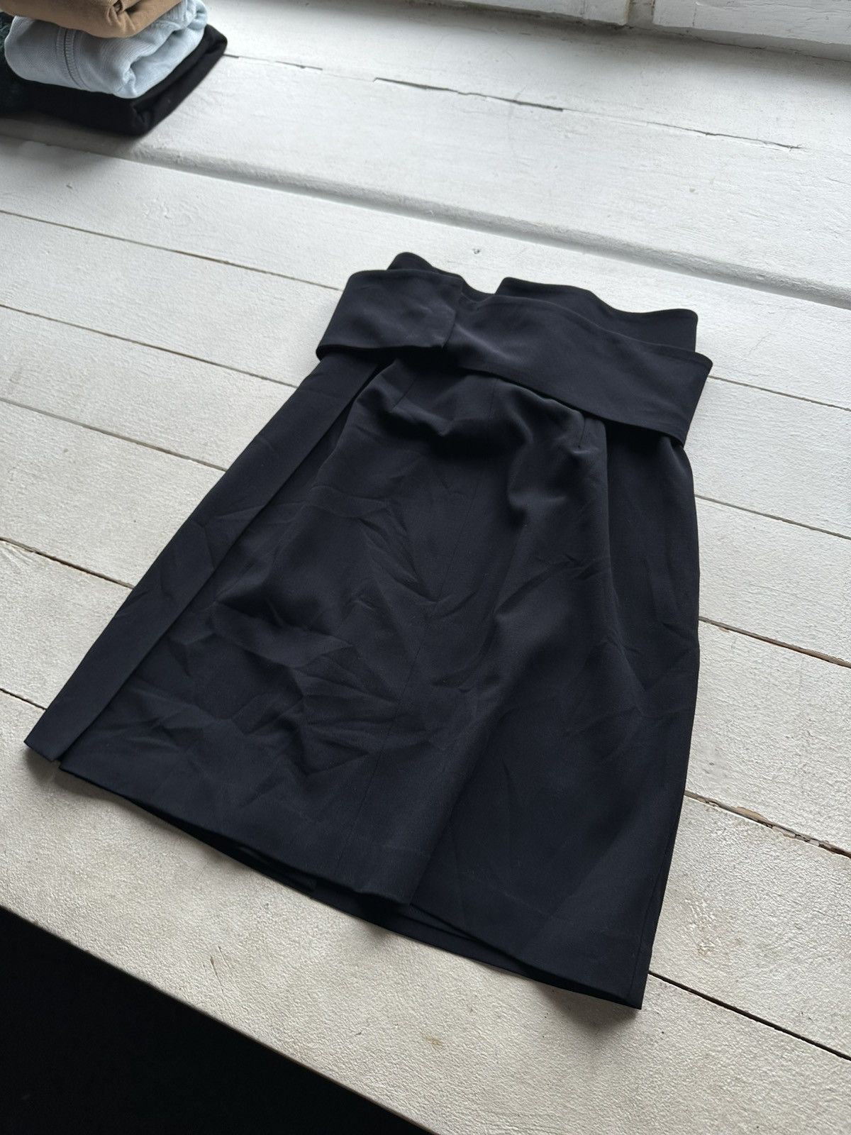 Armani 🚨 ARMANI COLLEZIONI RARE Skirt WMN dark blue Ladies LUXURY Size 27" / US 4 / IT 40 - 8 Thumbnail
