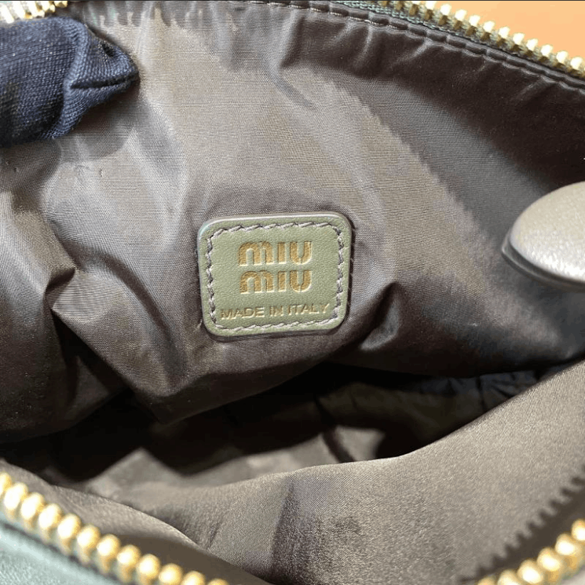Miu Miu Miu Miu Embroidered‑Logo Fabric Top‑Handle Bag Size ONE SIZE - 23 Thumbnail