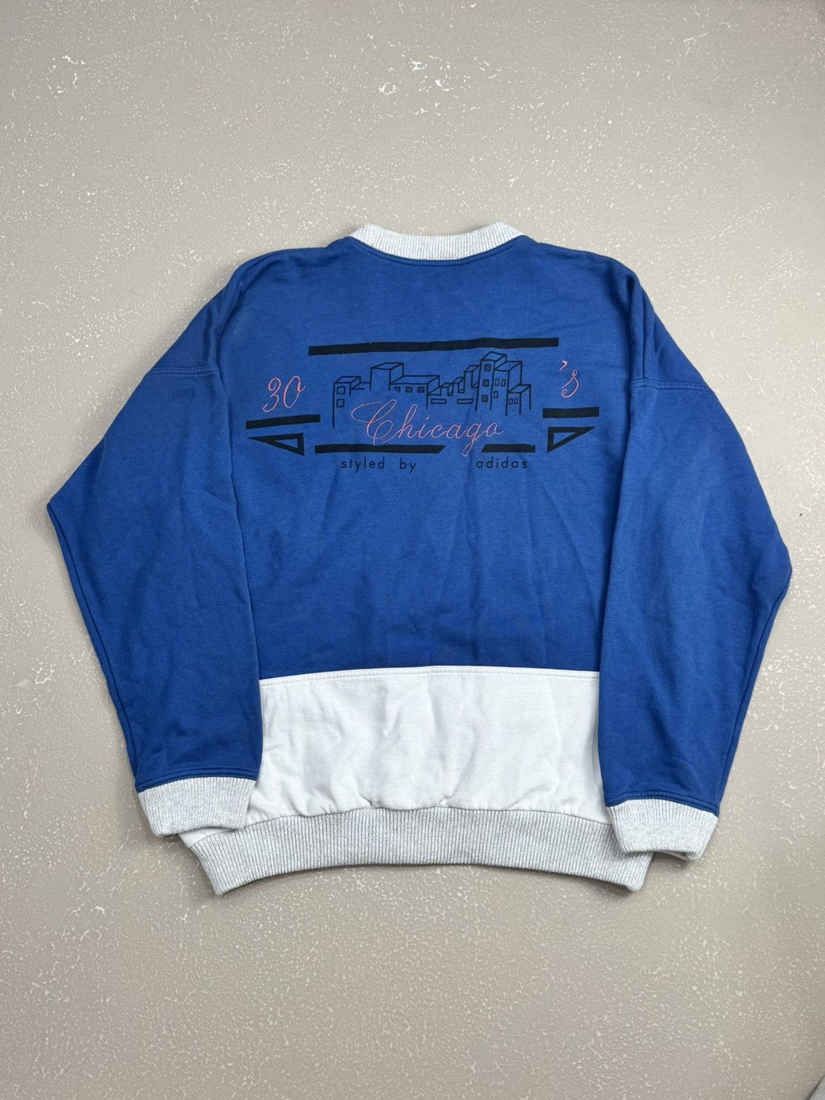 Adidas Adidas boxing in The 30s Chicago Boxy Sweatshirt Ultra Rare Size US L / EU 52-54 / 3 - 1 Thumbnail