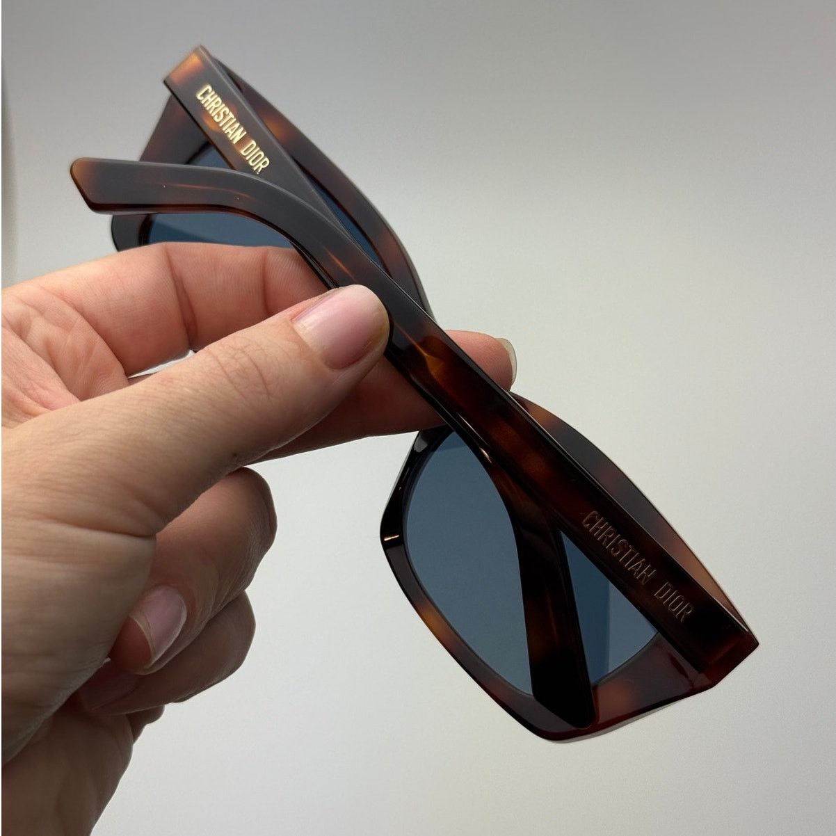 Dior NEW Dior Sunglasses DIORMIDNIGHT S3I 26B0 Honey Havana/Blue Size ONE SIZE - 8 Thumbnail