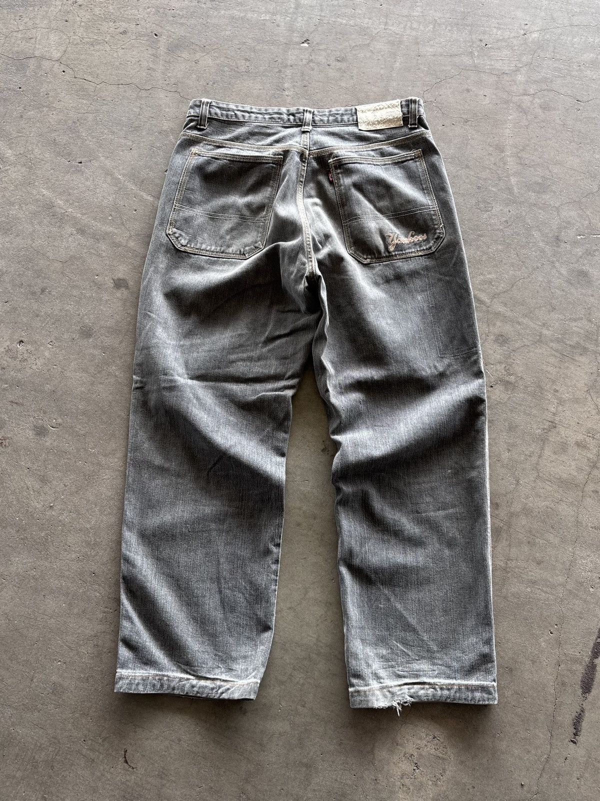 MLB MLB Yankees Baggy Jeans Size US 35 - 4 Thumbnail