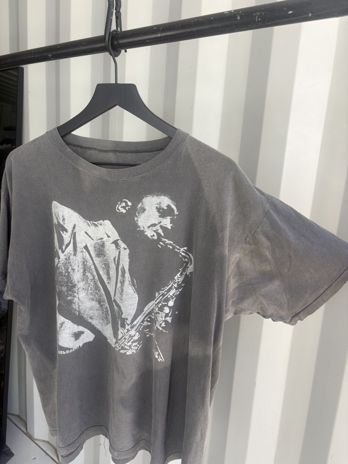Band Tees Vintage Jazz John Coltrane Thrashed Distressed Shirt Grunge Size US XL / EU 56 / 4 - 2 Thumbnail