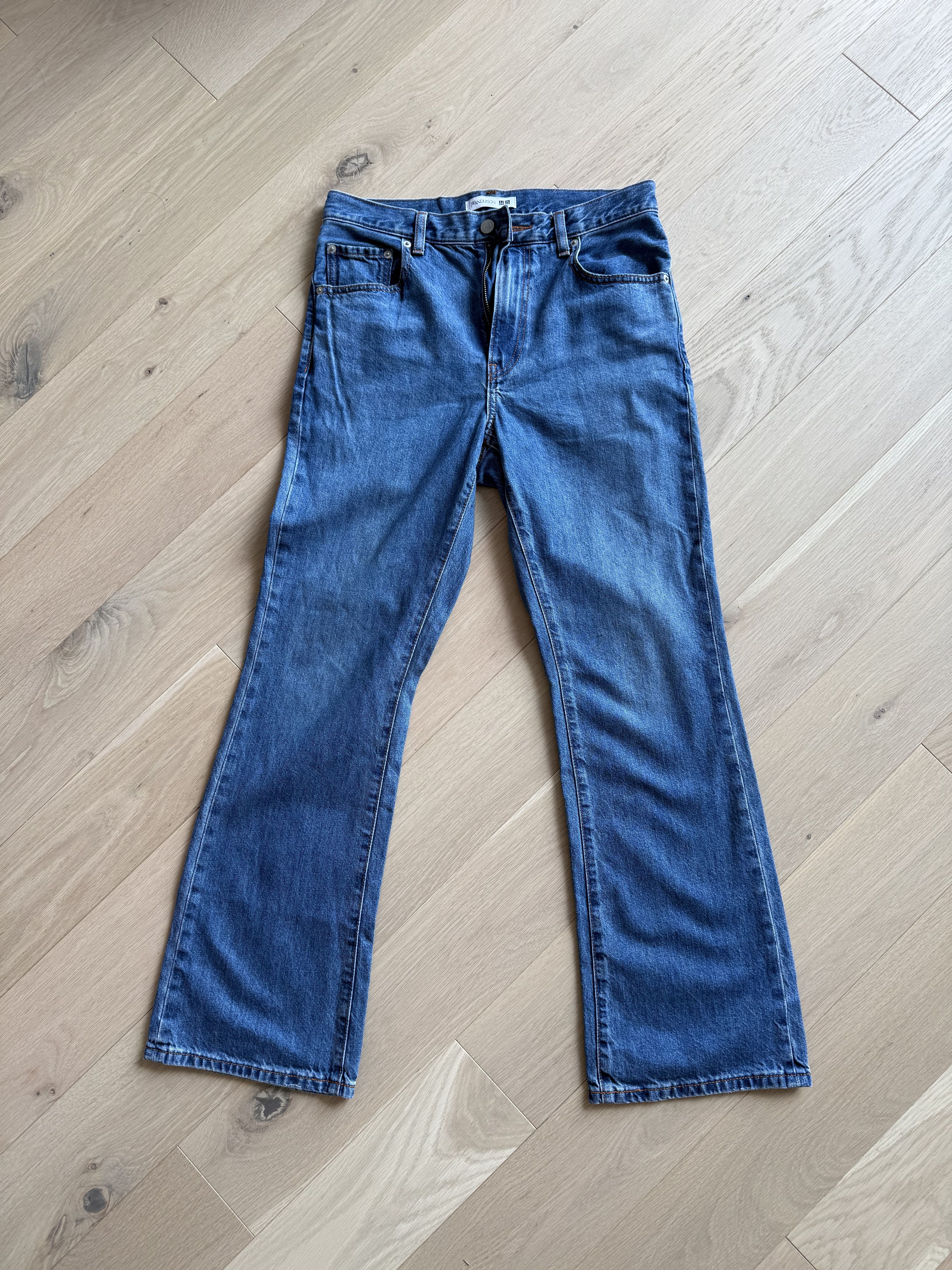 JW Anderson × Uniqlo Uniqlo x JW Anderson Shoe Cut Blue Jeans Size US 29 - 1 Thumbnail