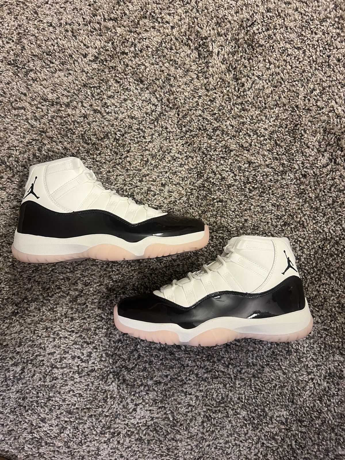 image of Neapolitan Jordan 11 Shoes in White, Women's (Size 7)