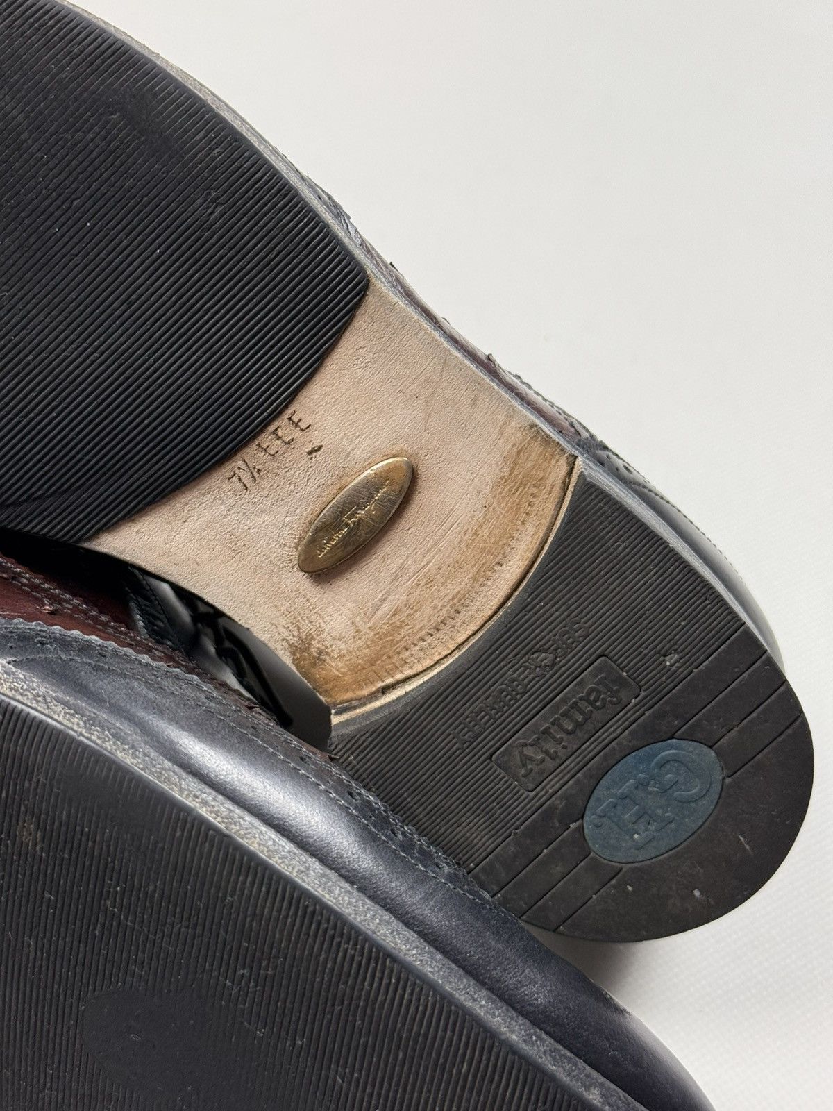 Salvatore Ferragamo Salvatore Ferragamo Ostrich Leather Oxford Dress Shoes Boots Size US 7.5 / EU 40-41 - 22 Thumbnail