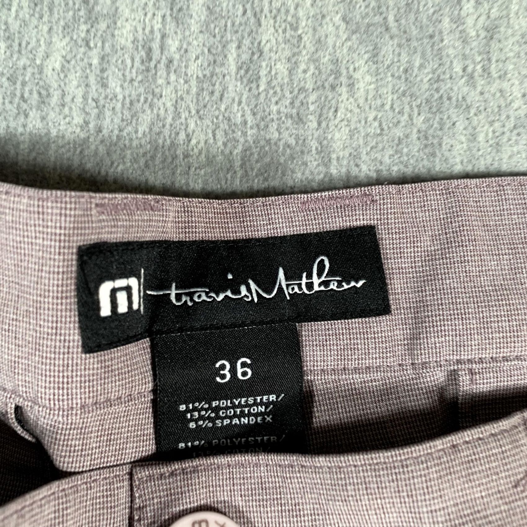 TravisMathew Travis Mathew Golf Chino Shorts Mens 36 Purple Heather Casual Performance Size US 36 / EU 52 - 4 Thumbnail