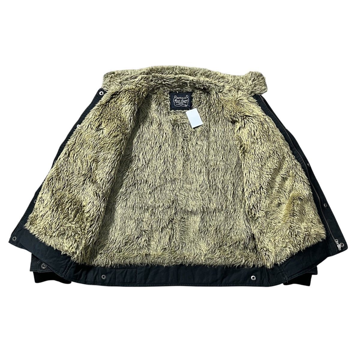 Japanese Brand OMPHALOS Canvas Jacket Fleece Lined Size US L / EU 52-54 / 3 - 6 Thumbnail