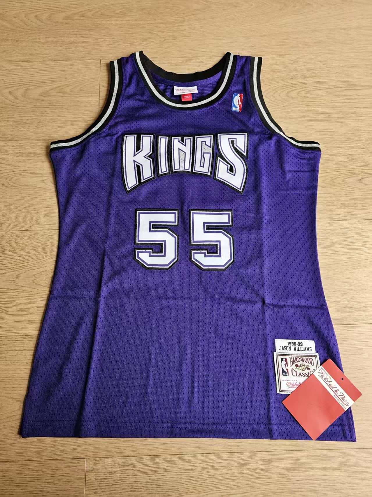 NBA 1998 99 Sacramento Kings #55 Jason Williams Jersey Size US XL / EU 56 / 4 - 1 Thumbnail
