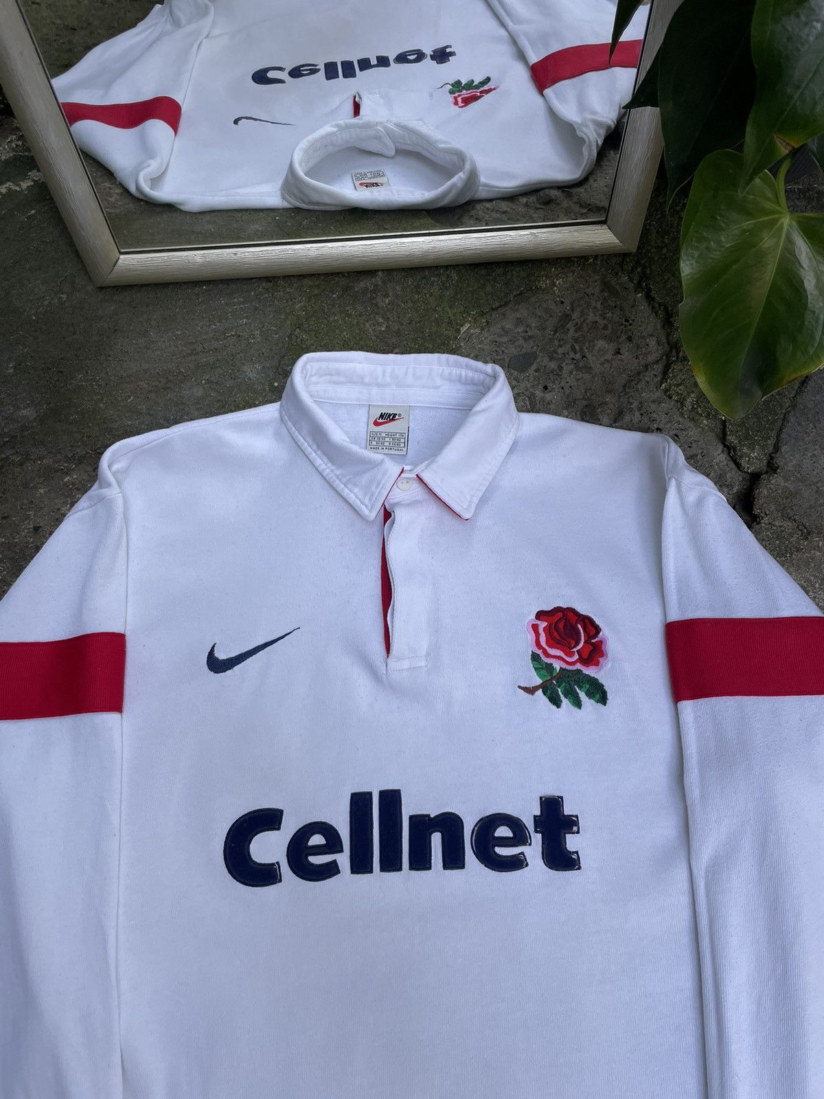 Nike Vintage Nike England 1997/1998 Rugby Cellnet Long Sleeve Size US M / EU 48-50 / 2 - 2 Thumbnail