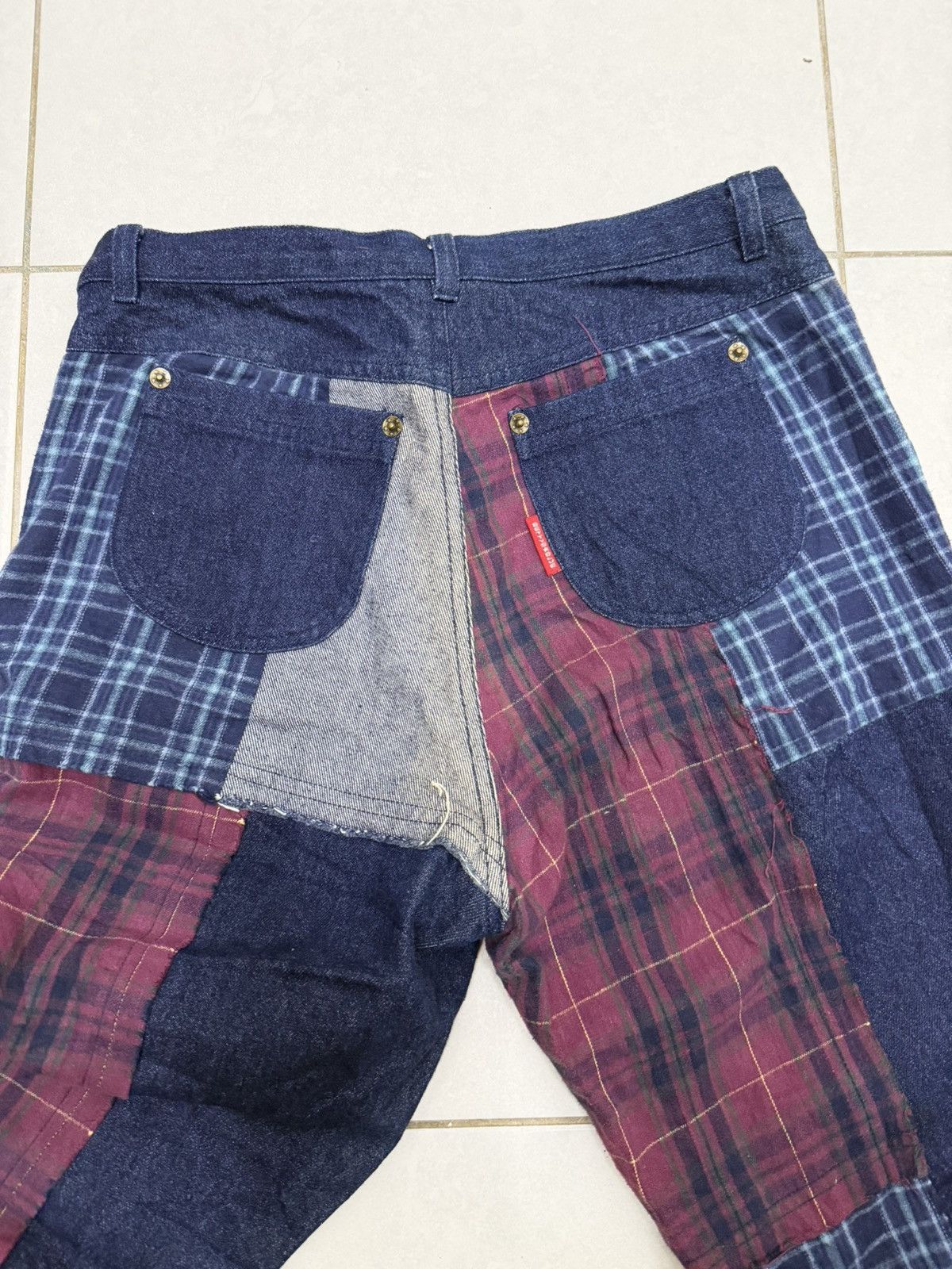 Japanese Brand Betty’s Blue Shinji Abe Patchworks Kapital Inspired Denim Size US 28 / EU 44 - 12 Thumbnail