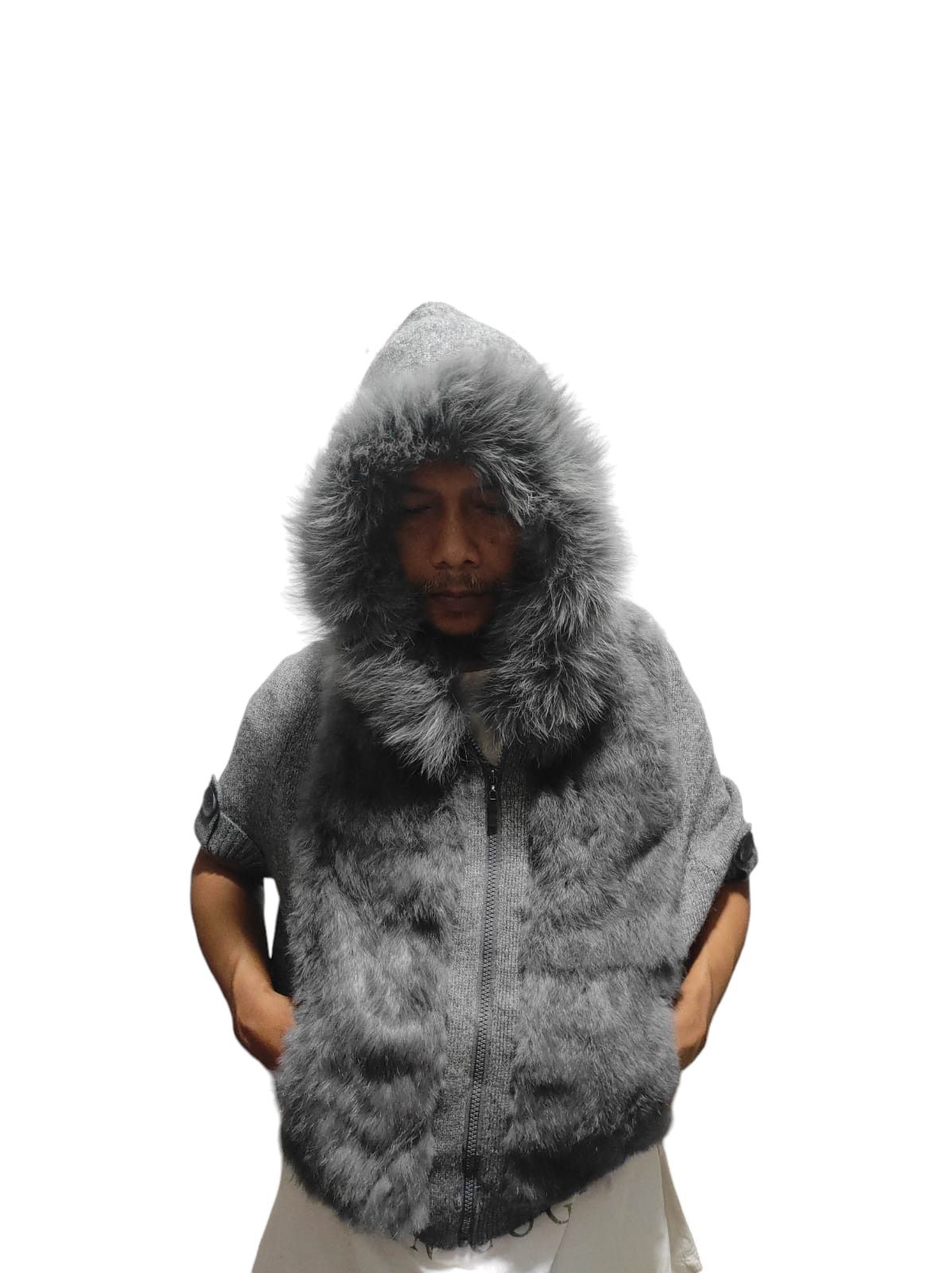 If Six Was Nine Ecafil Best Batwing Fox Fur Hoodie IfSixWasNine LGB style Size M / US 6-8 / IT 42-44 - 17 Thumbnail