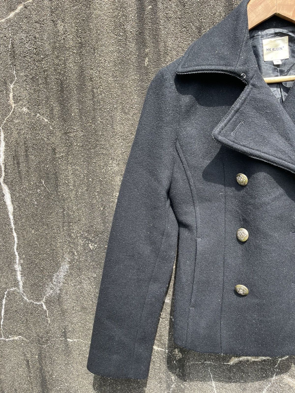 Designer Vintage MK Klein+ Double-Breasted Peacoat Size S / US 4 / IT 40 - 4 Thumbnail