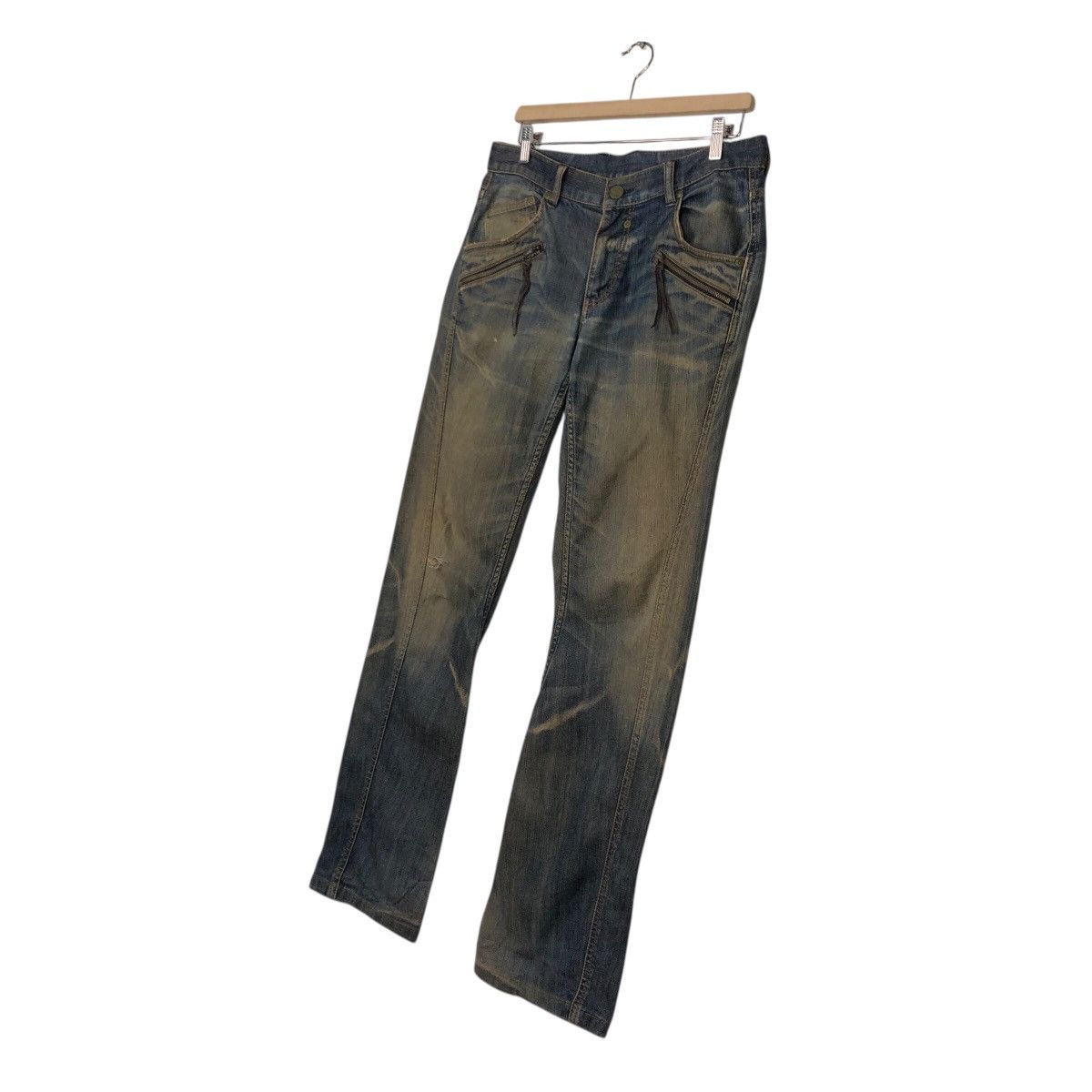 Japanese Brand Monsieur Nicole Vintage Distressed Denim Rare Fade Size 34" / US 12 / IT 48 - 3 Thumbnail
