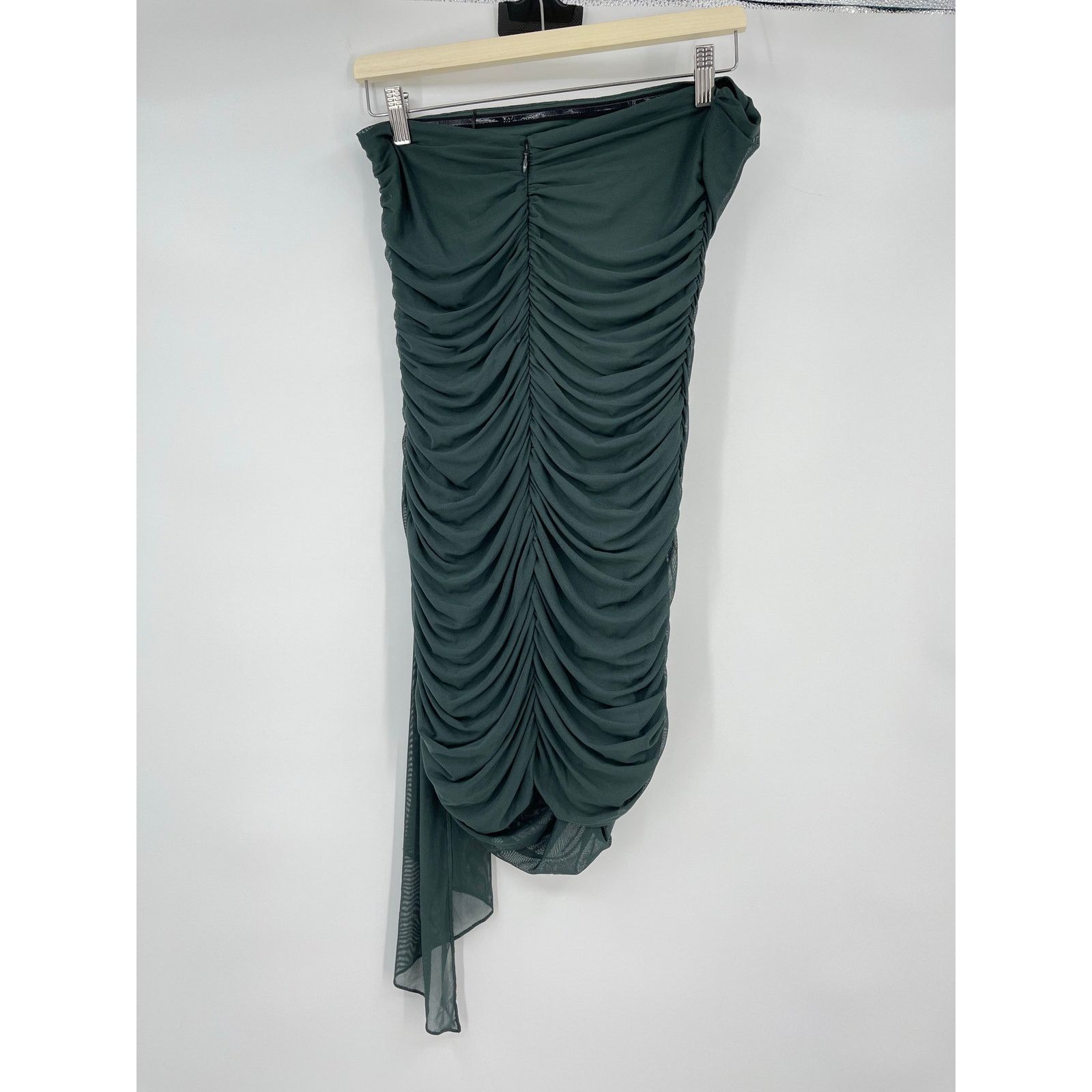 Amanda Uprichard Amanda Uprichard | Anja Mini Dress in Moss Green M Size M / US 6-8 / IT 42-44 - 5 Thumbnail
