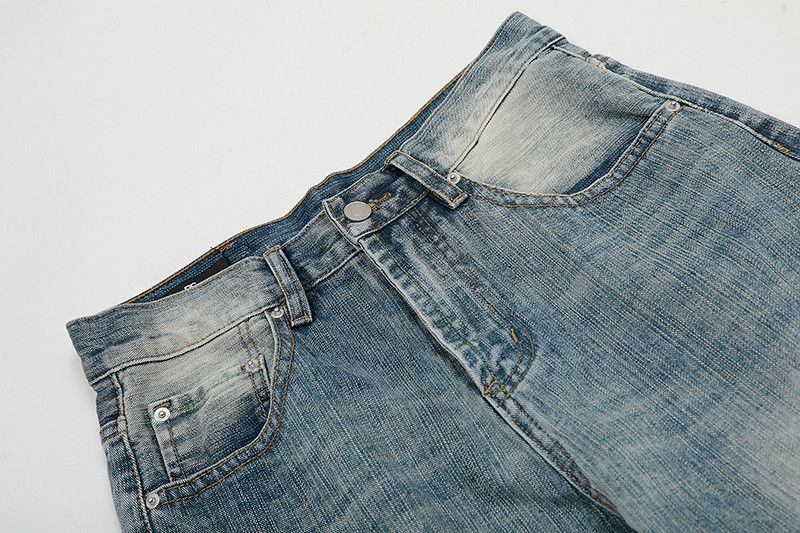 Vintage American Retro CleanFit Straight-Leg Washed Blue Jeans Size US 32 / EU 48 - 3 Thumbnail