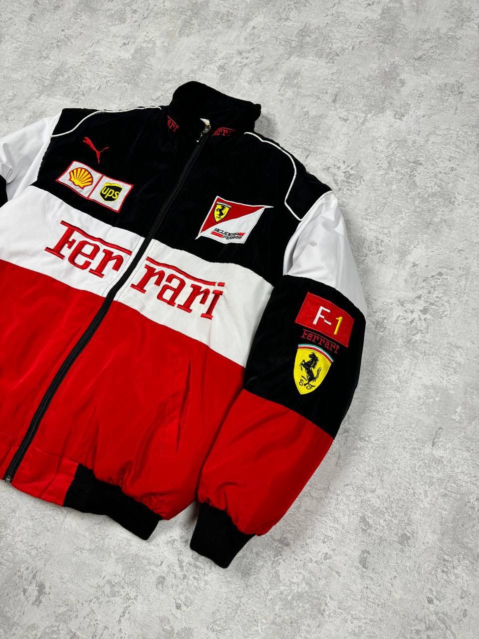 Vintage RARE Vintage Ferrari Racing Bomber Jacket Formula-1 Big Logo Size US M / EU 48-50 / 2 - 3 Thumbnail