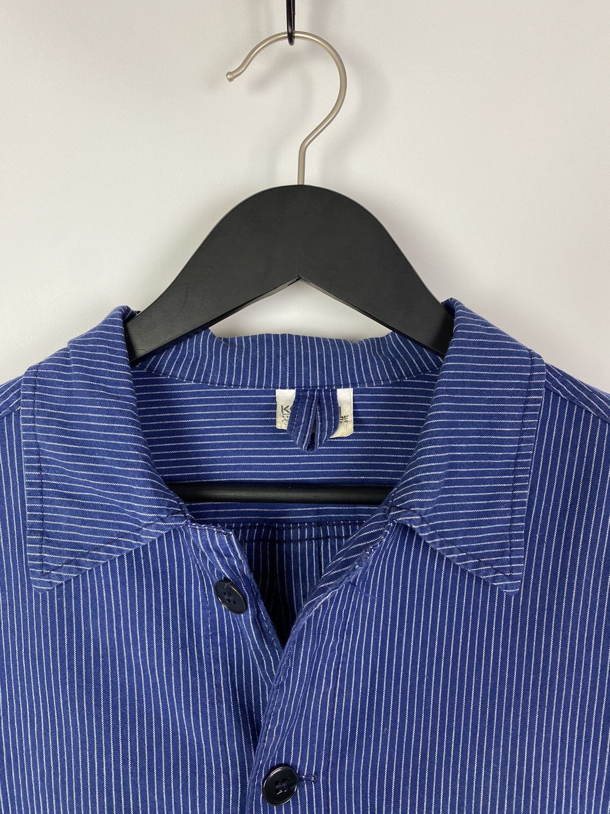 Vintage 90s Vintage Kempel Hickory Stripe Chore Work Over Shirt Size US S / EU 44-46 / 1 - 3 Thumbnail