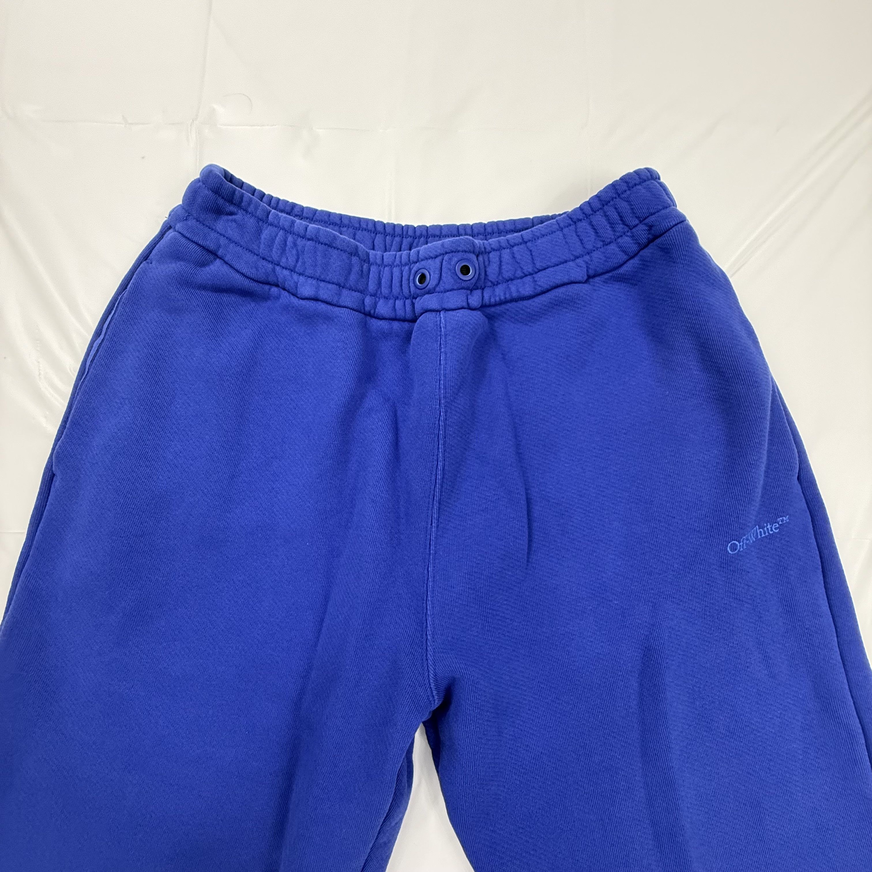 Off-White Off-White Royal Blue Diagonal Stripe Sweatpants Mens Large Size US 32 / EU 48 - 14 Thumbnail