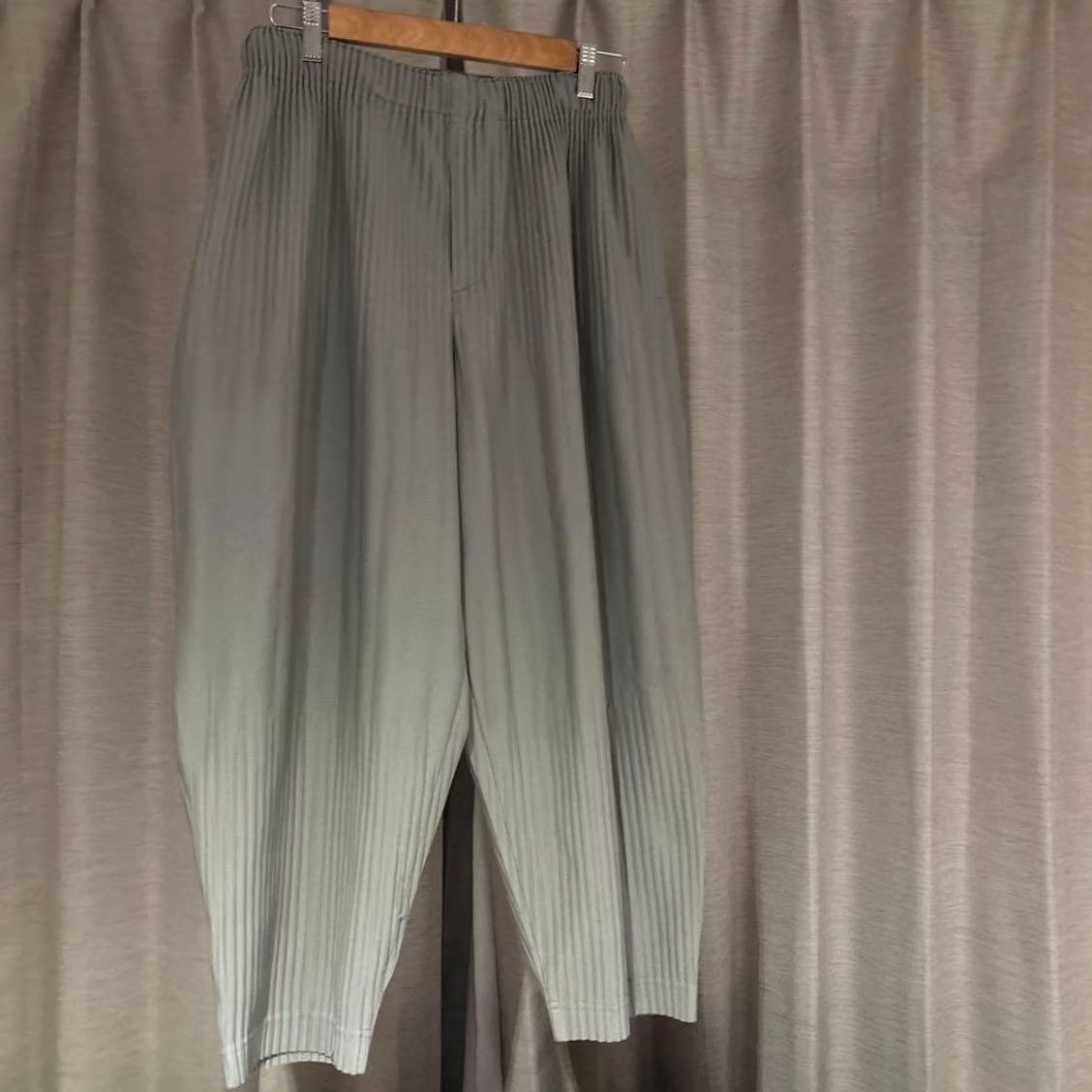 Issey Miyake ISSEY MIYAKE HOMME PLISSE PLEATED PANTS SIZE S MULTICOLOR MEN USED Size US 29 - 2 Thumbnail
